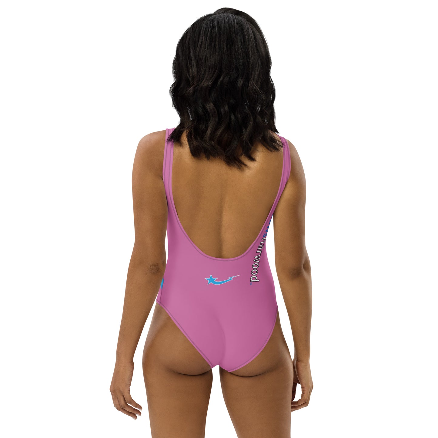 Daws star accent pink One-Piece Swimsuit