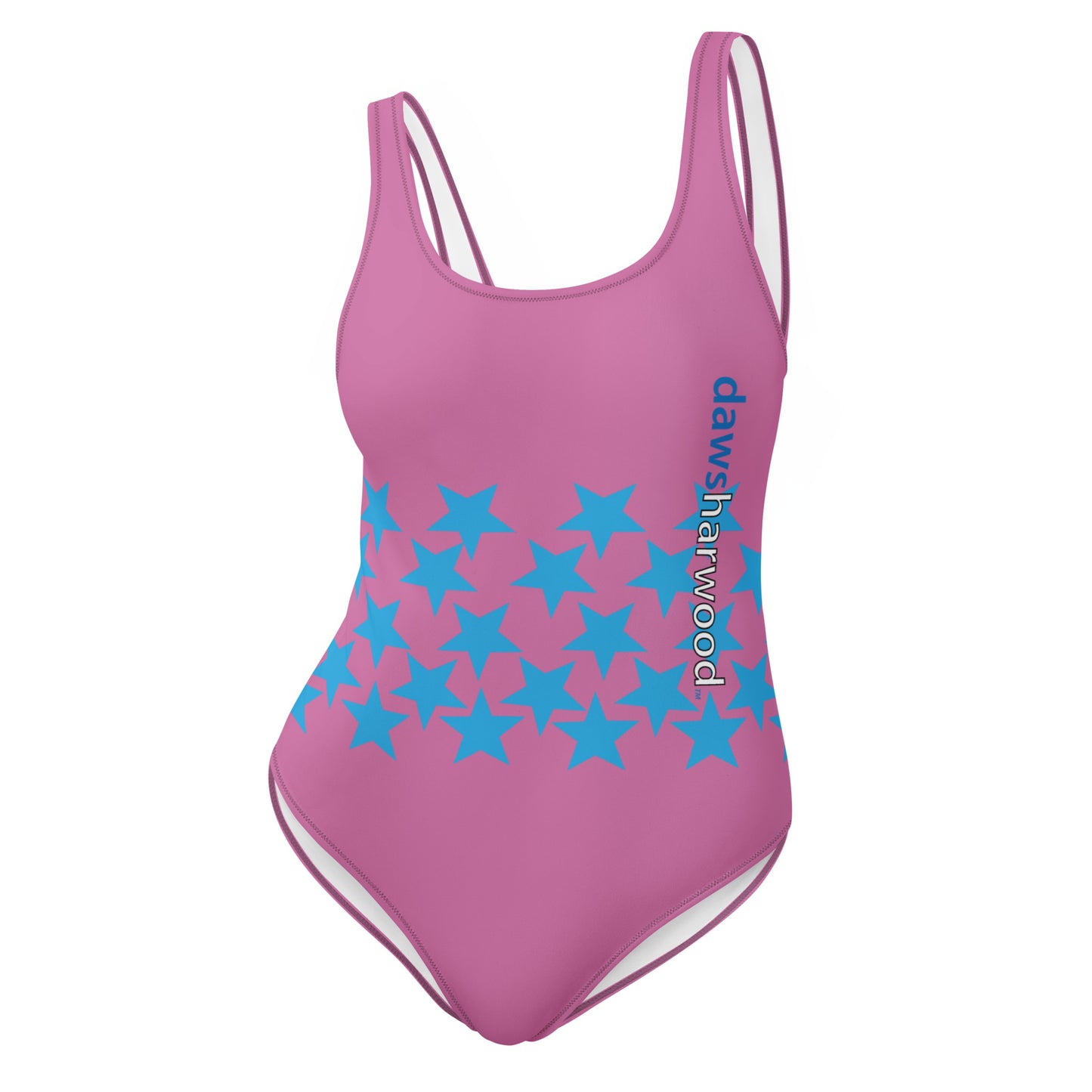 Daws star accent pink One-Piece Swimsuit