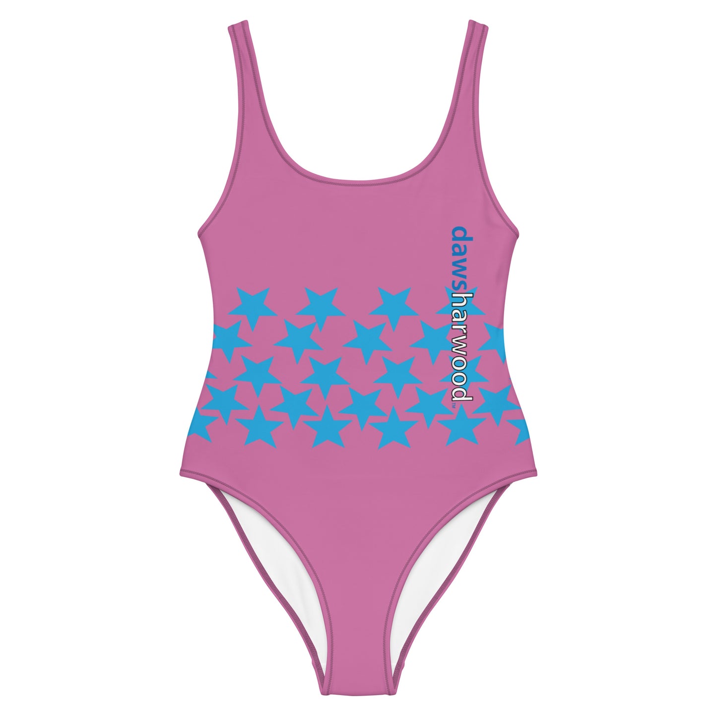 Daws star accent pink One-Piece Swimsuit