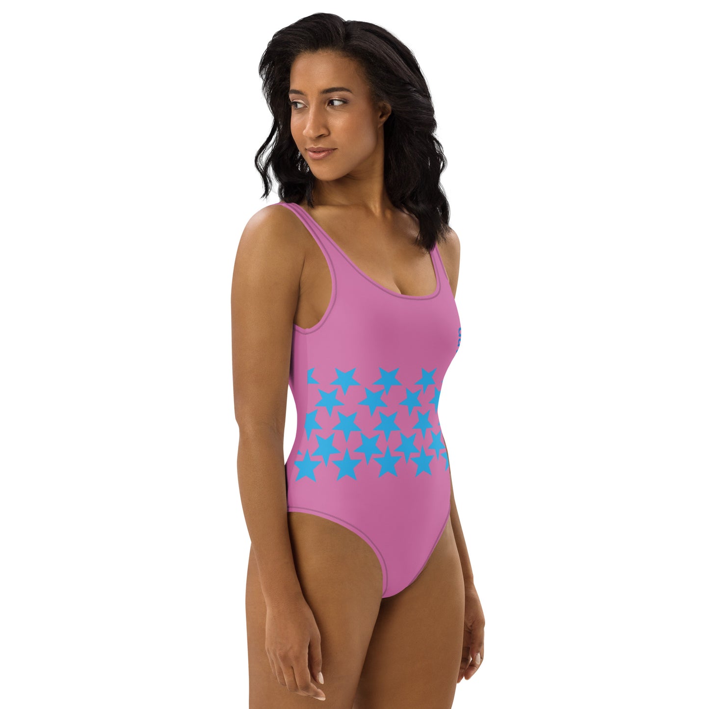 Daws star accent pink One-Piece Swimsuit