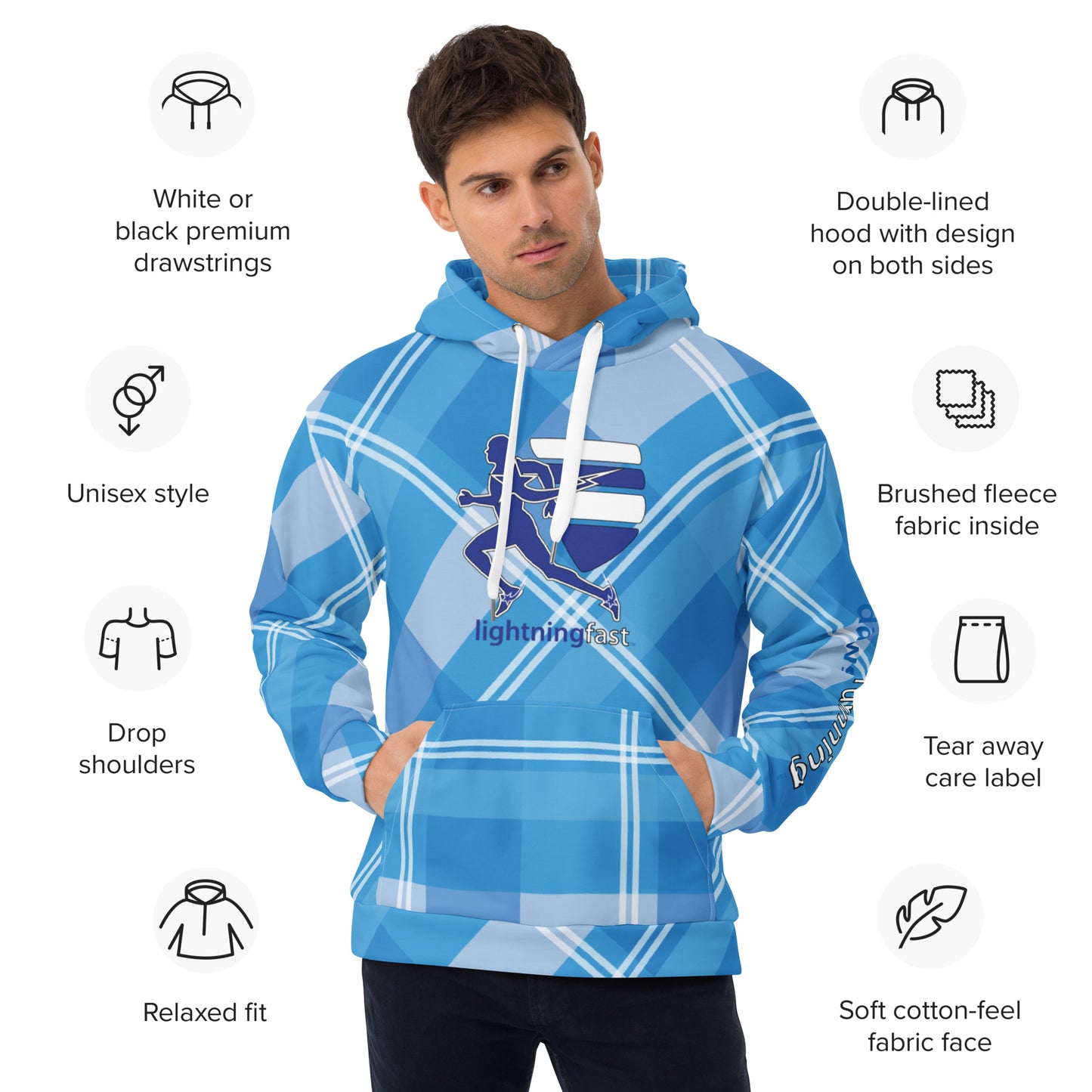 Daws running lightning fast Unisex Hoodie