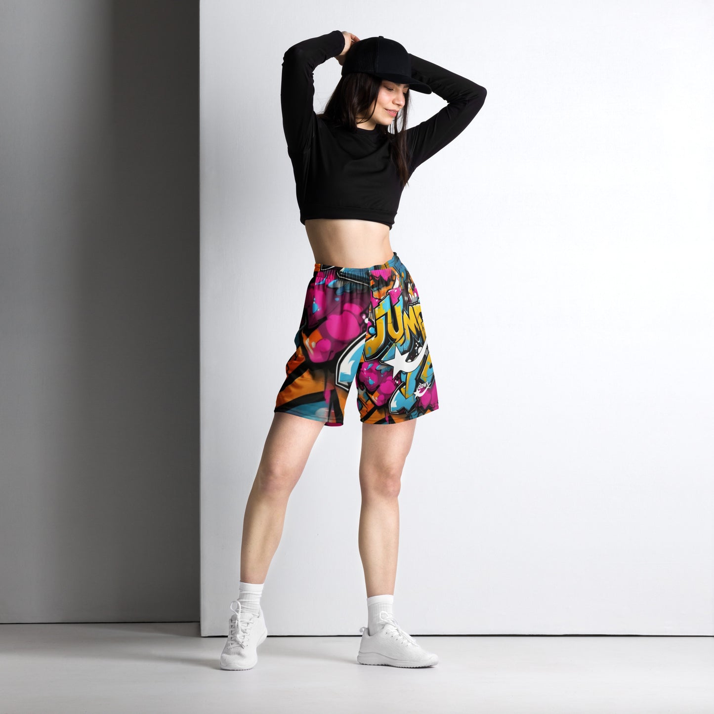 Daws graffiti jump Unisex mesh basketball shorts