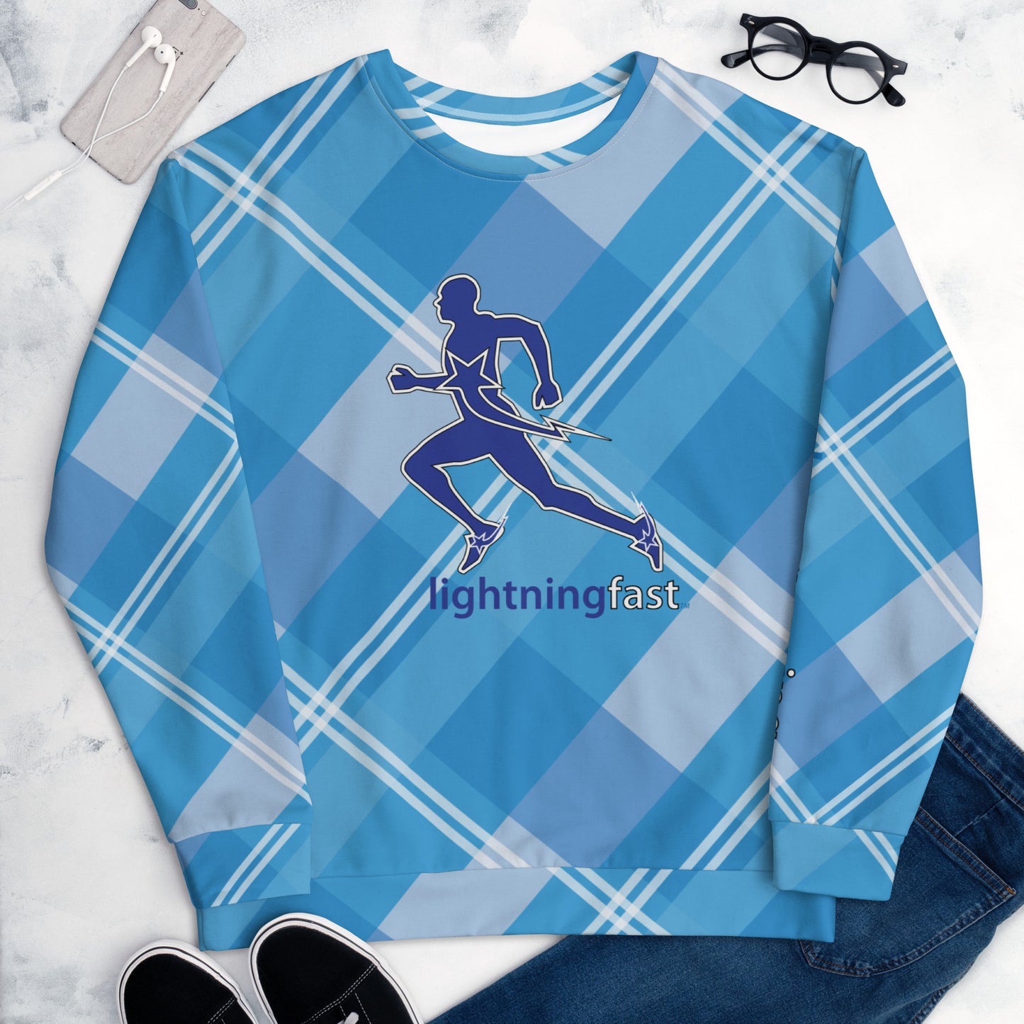 Daws running lightning fast Unisex Sweatshirt
