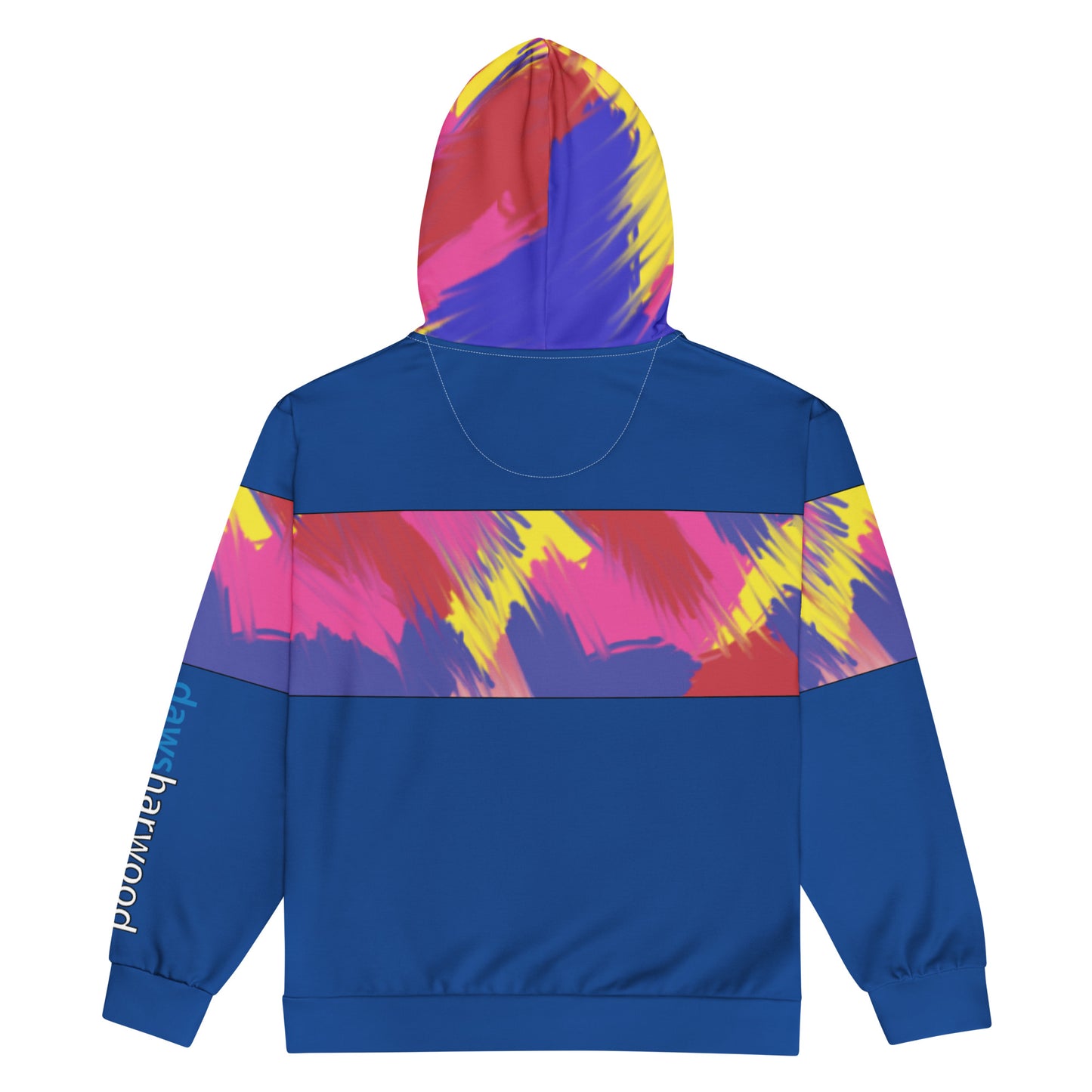 Daws logo multi blue Unisex zip hoodie