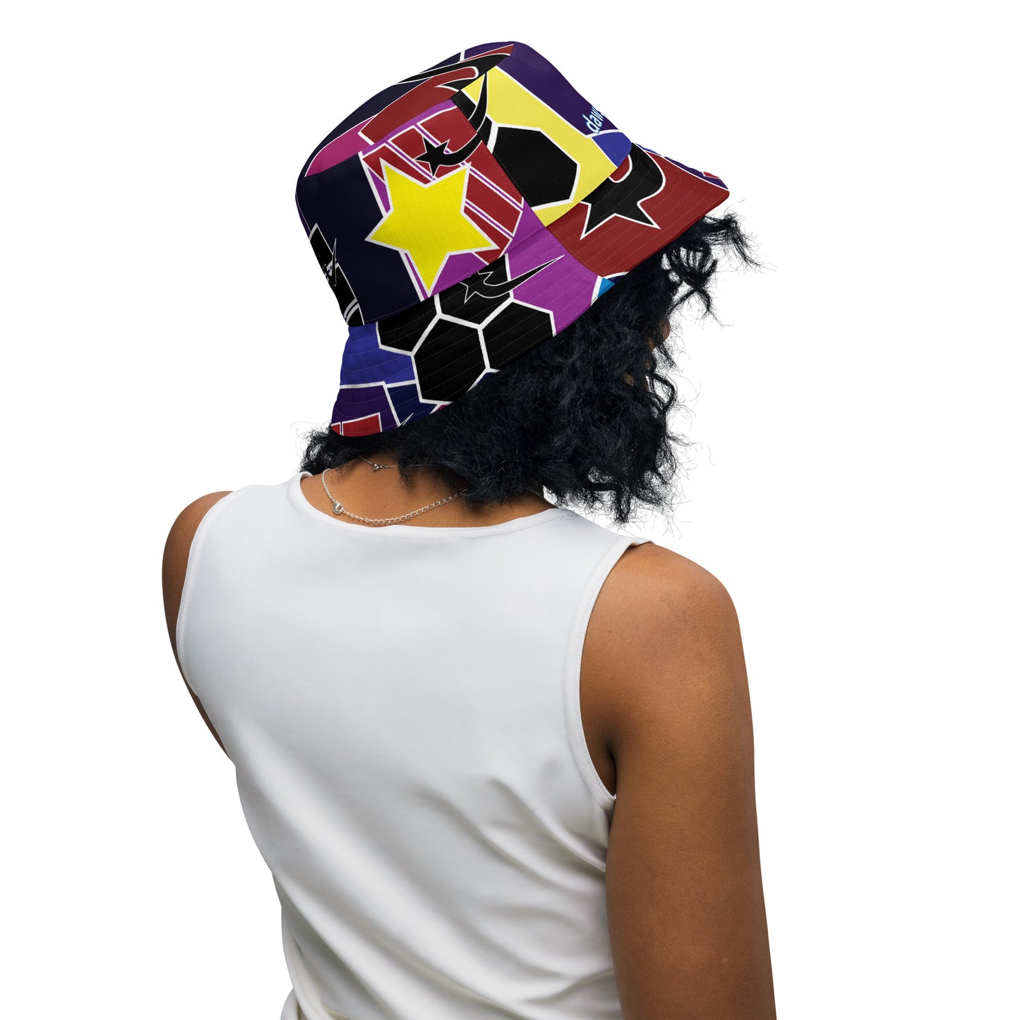 Daws soccer shape accent Reversible bucket hat
