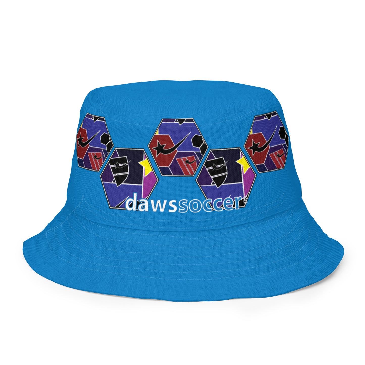 Daws soccer shape accent Reversible bucket hat