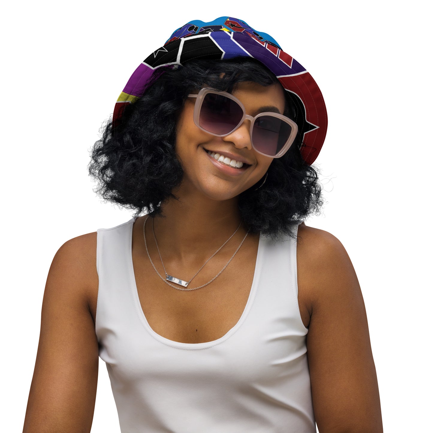 Daws soccer shape accent Reversible bucket hat