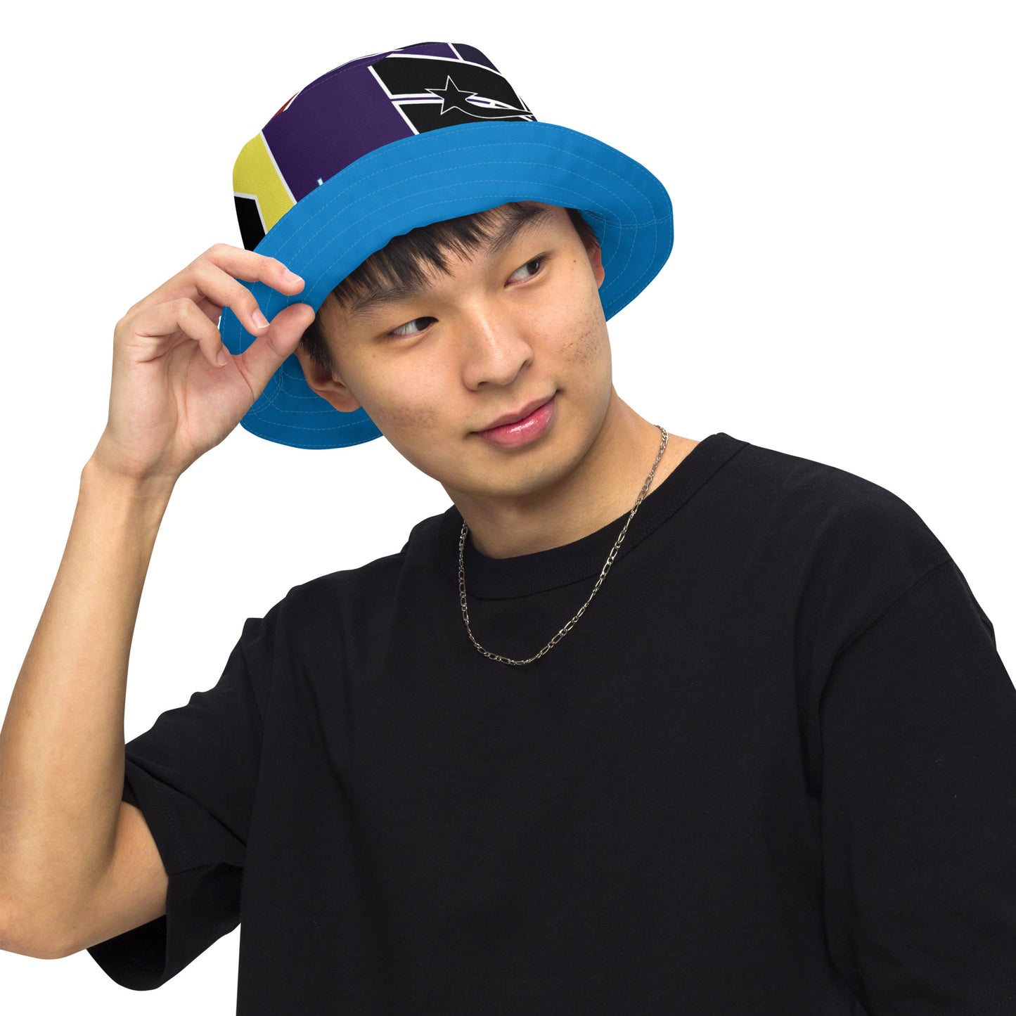 Daws soccer shape accent Reversible bucket hat