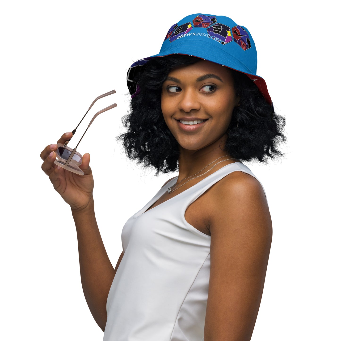 Daws soccer shape accent Reversible bucket hat