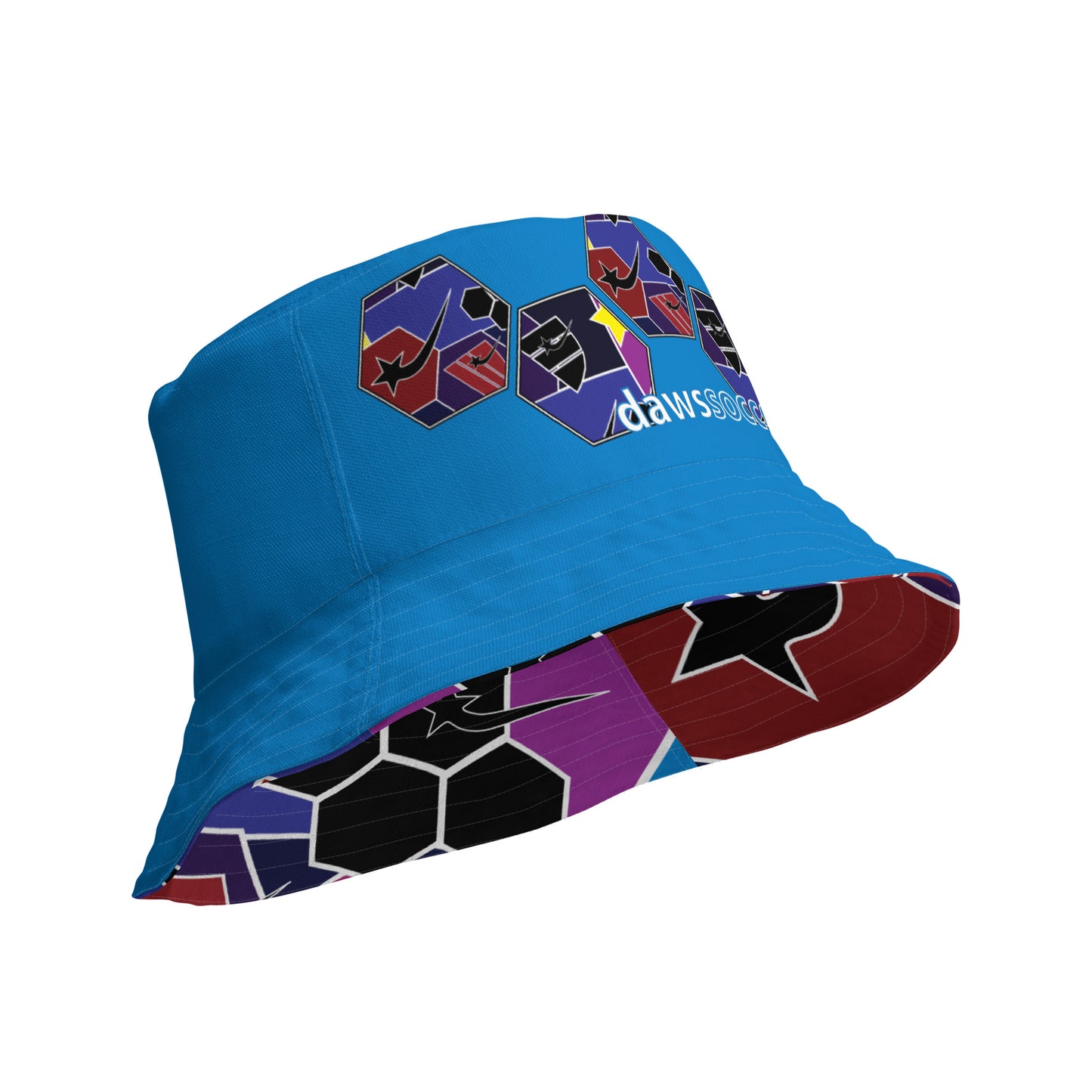 Daws soccer shape accent Reversible bucket hat