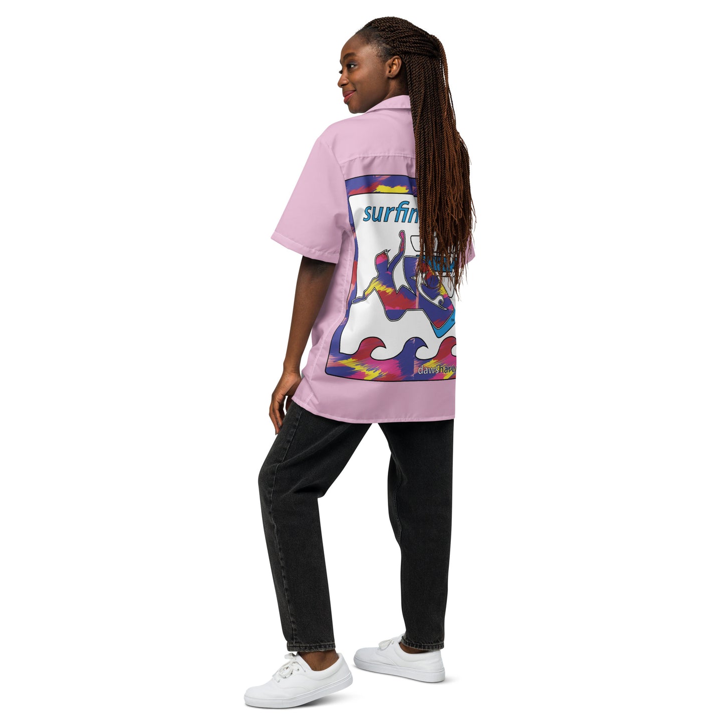 Daws surfing star Unisex button shirt