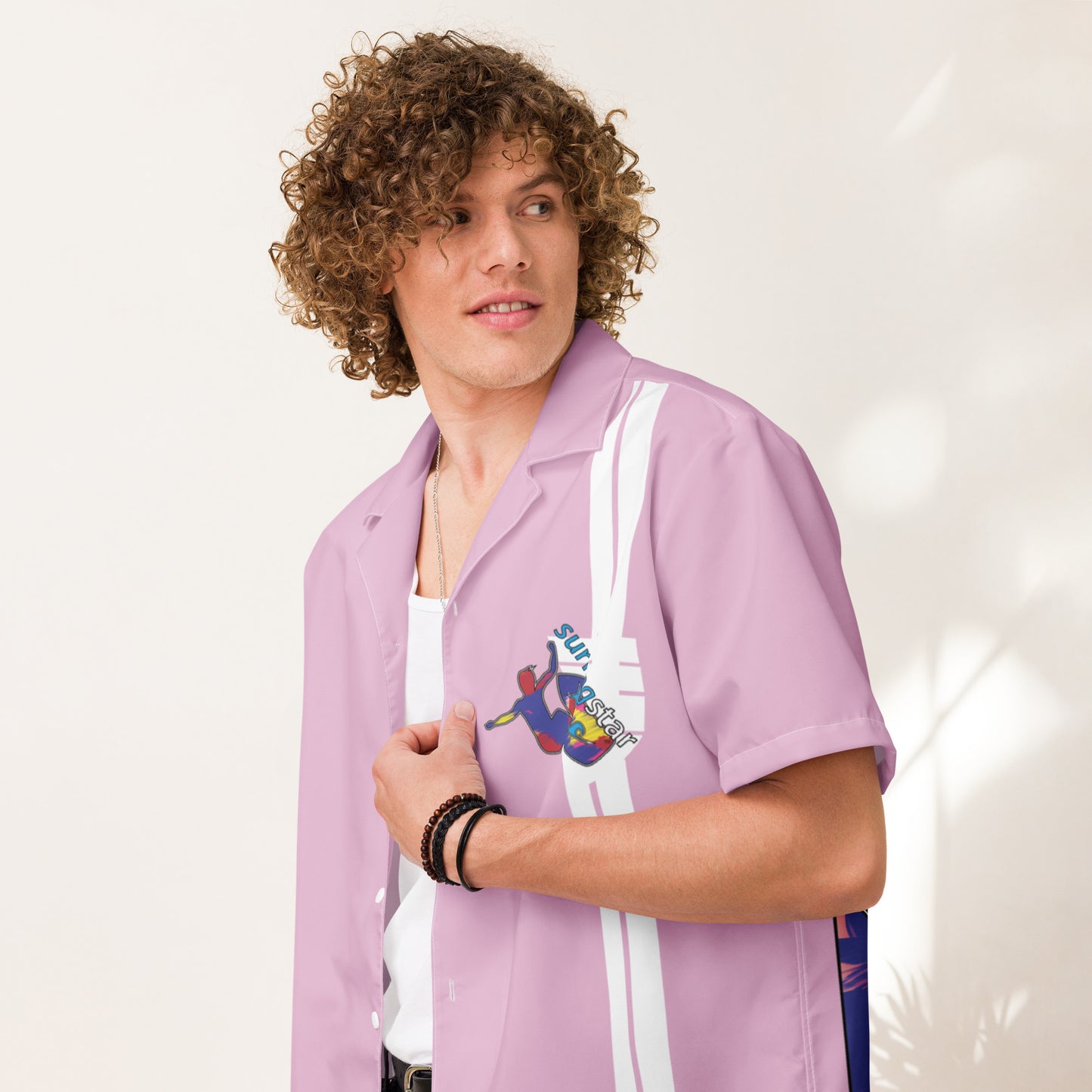 Daws surfing star Unisex button shirt