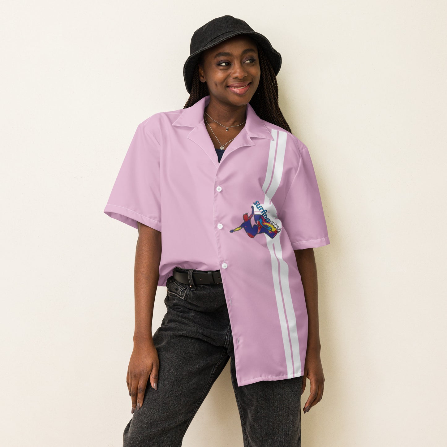 Daws surfing star Unisex button shirt