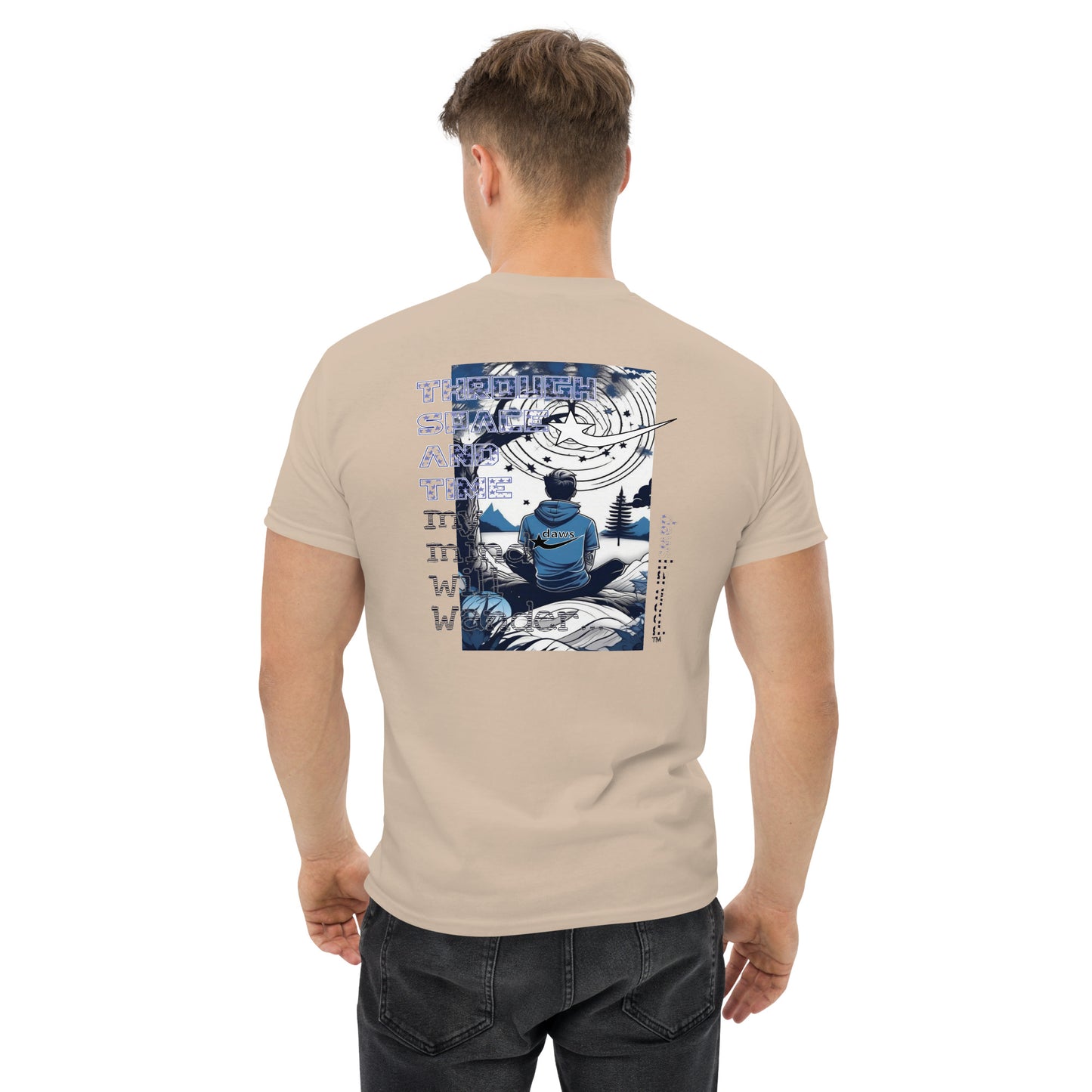 Daws Through space and time my mind will wander Men's classic tee
