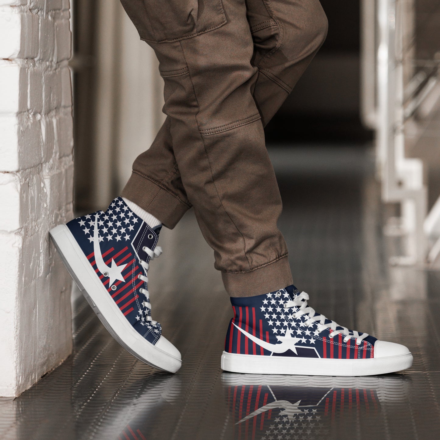 Daws Starswag Men’s high top canvas shooting star shoes