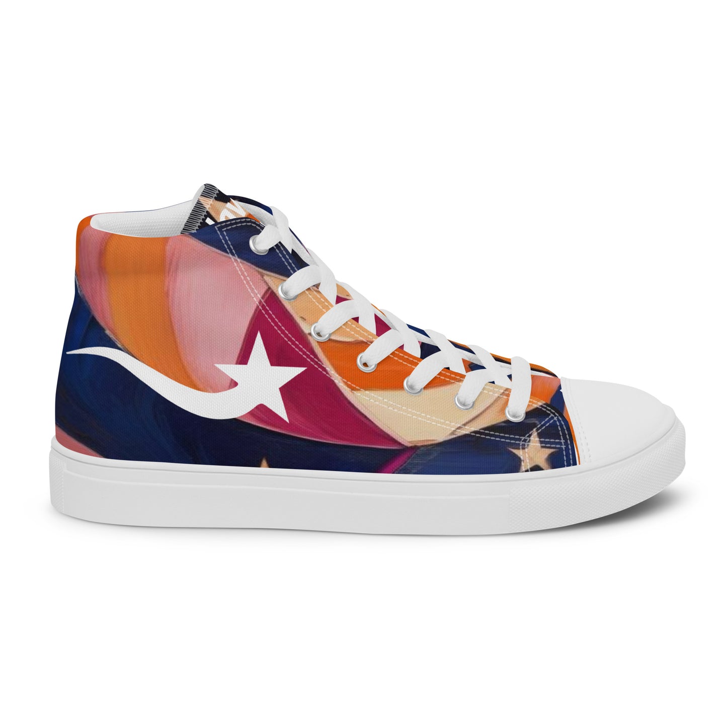 Daws Orange city Men’s high top canvas shoes