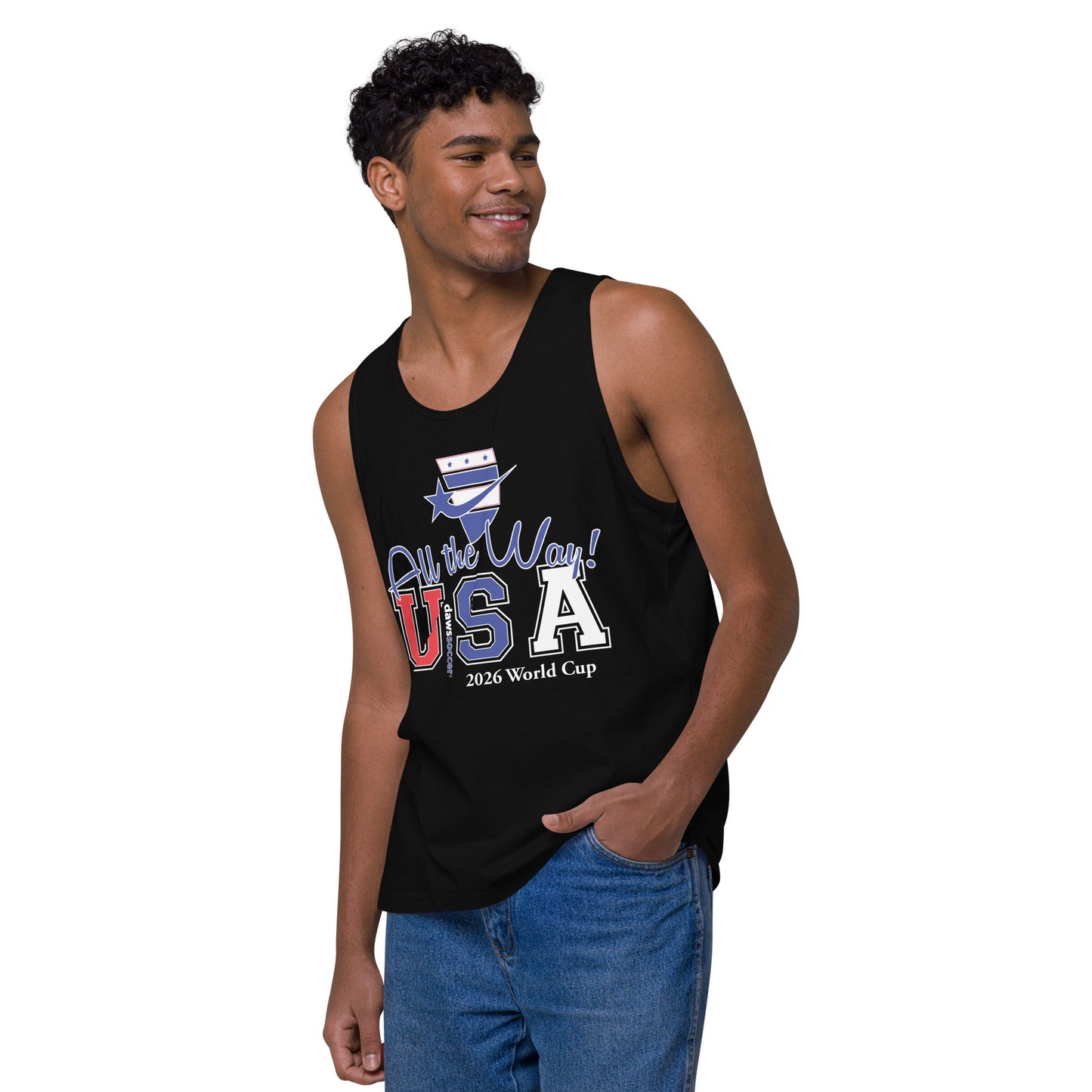 Usa all the way world cup 2026 Men’s premium tank top
