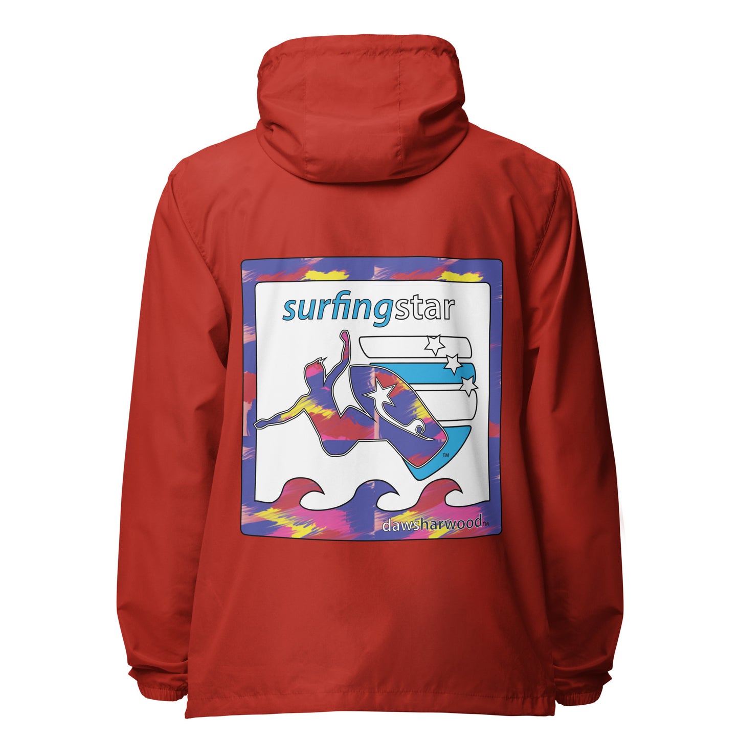 Daws Surf star Unisex lightweight zip up windbreaker
