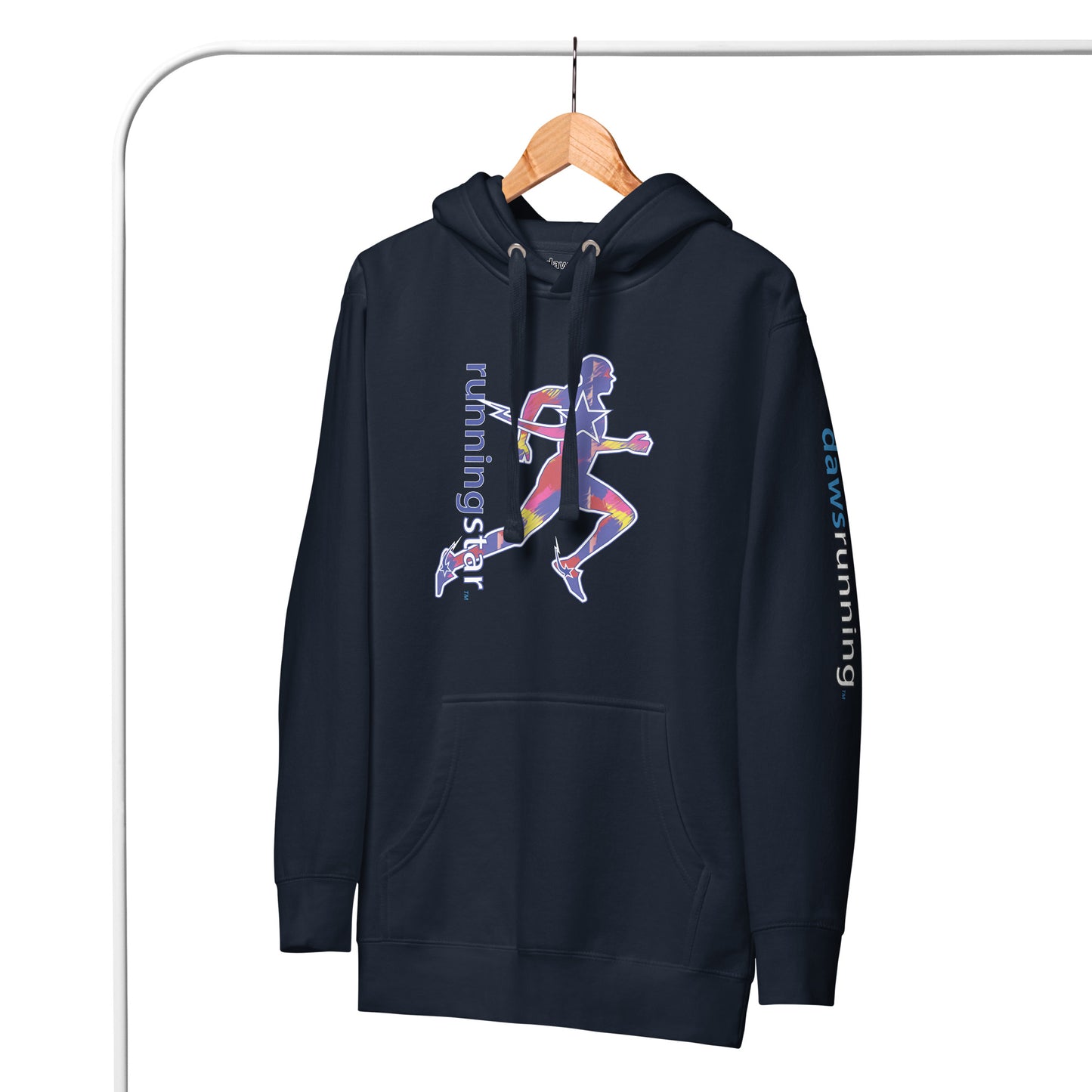 Daws Running Star multi color Unisex Hoodie