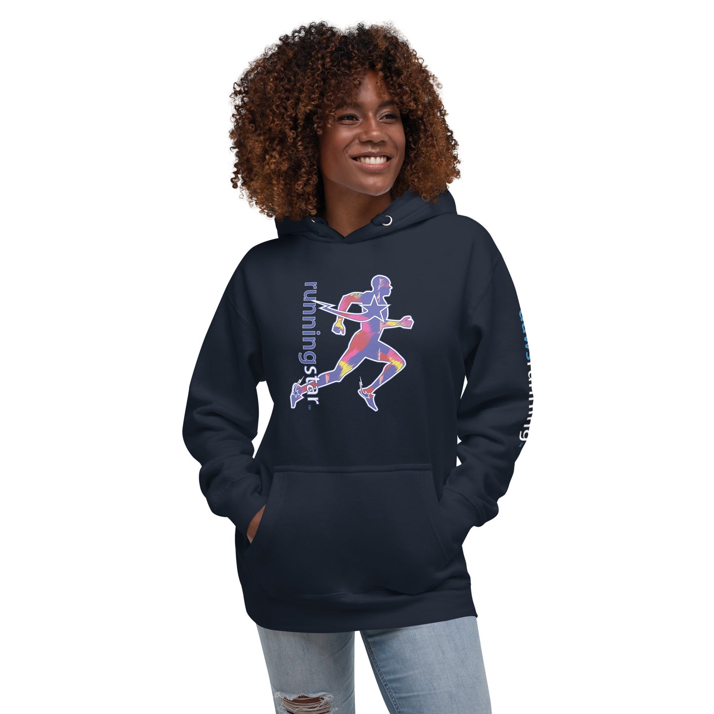 Daws Running Star multi color Unisex Hoodie
