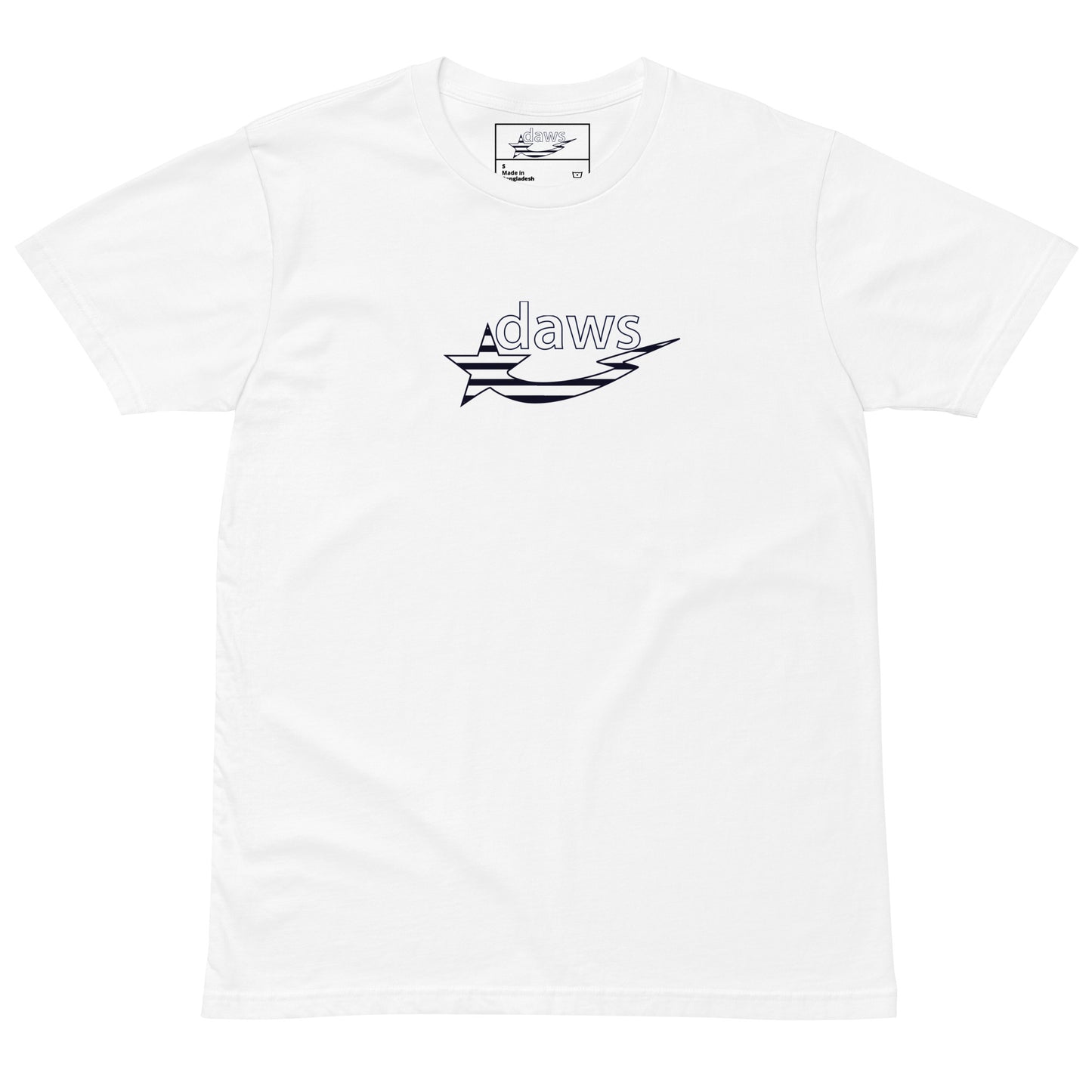 Daws legend logo navy stripes Unisex premium t-shirt