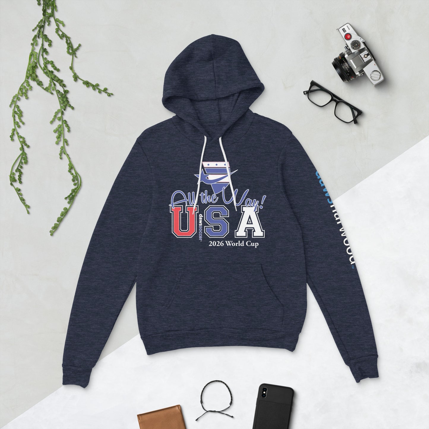 USA all the way world cup 2026 Unisex hoodie