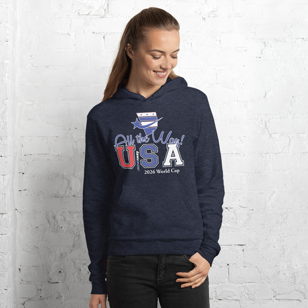 USA all the way world cup 2026 Unisex hoodie