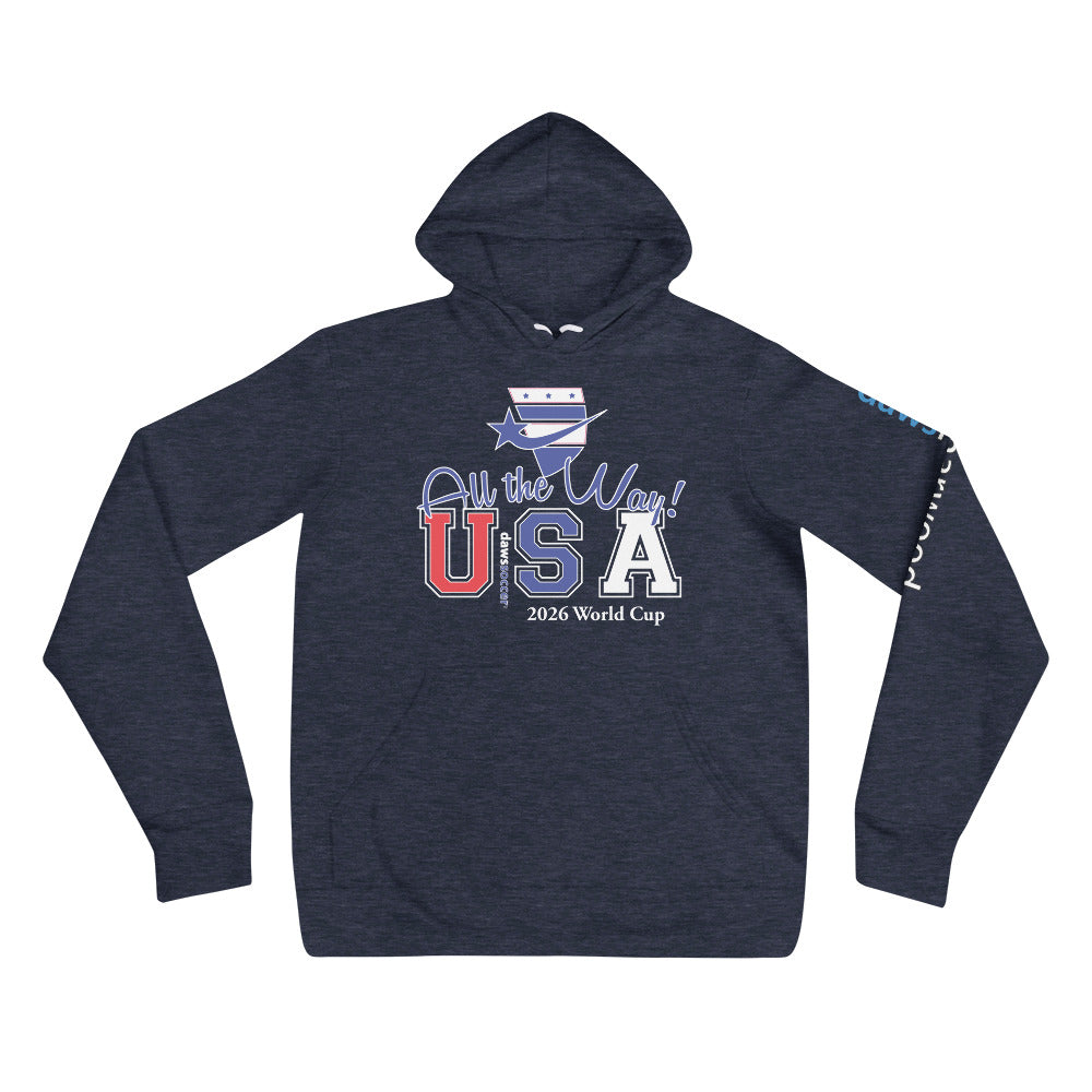 USA all the way world cup 2026 Unisex hoodie