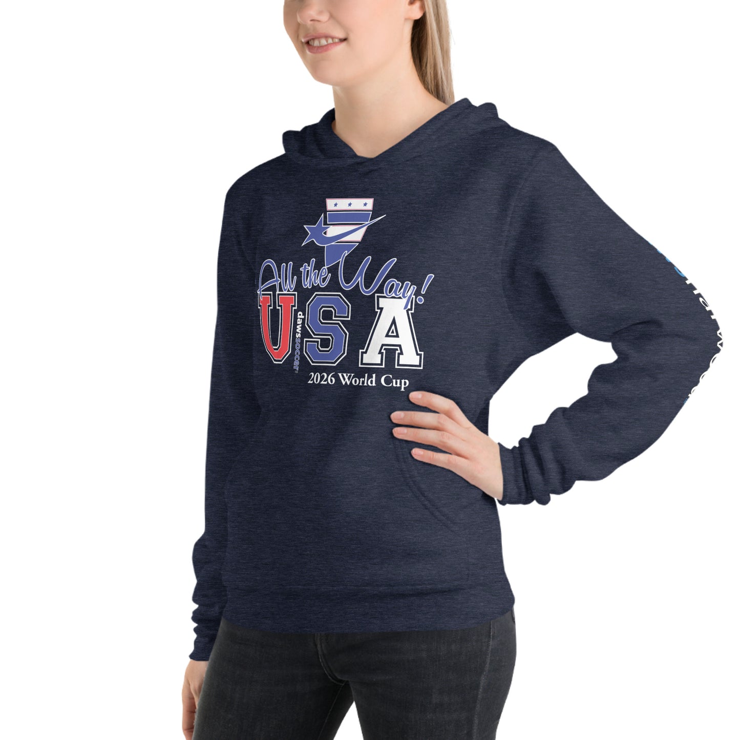 USA all the way world cup 2026 Unisex hoodie