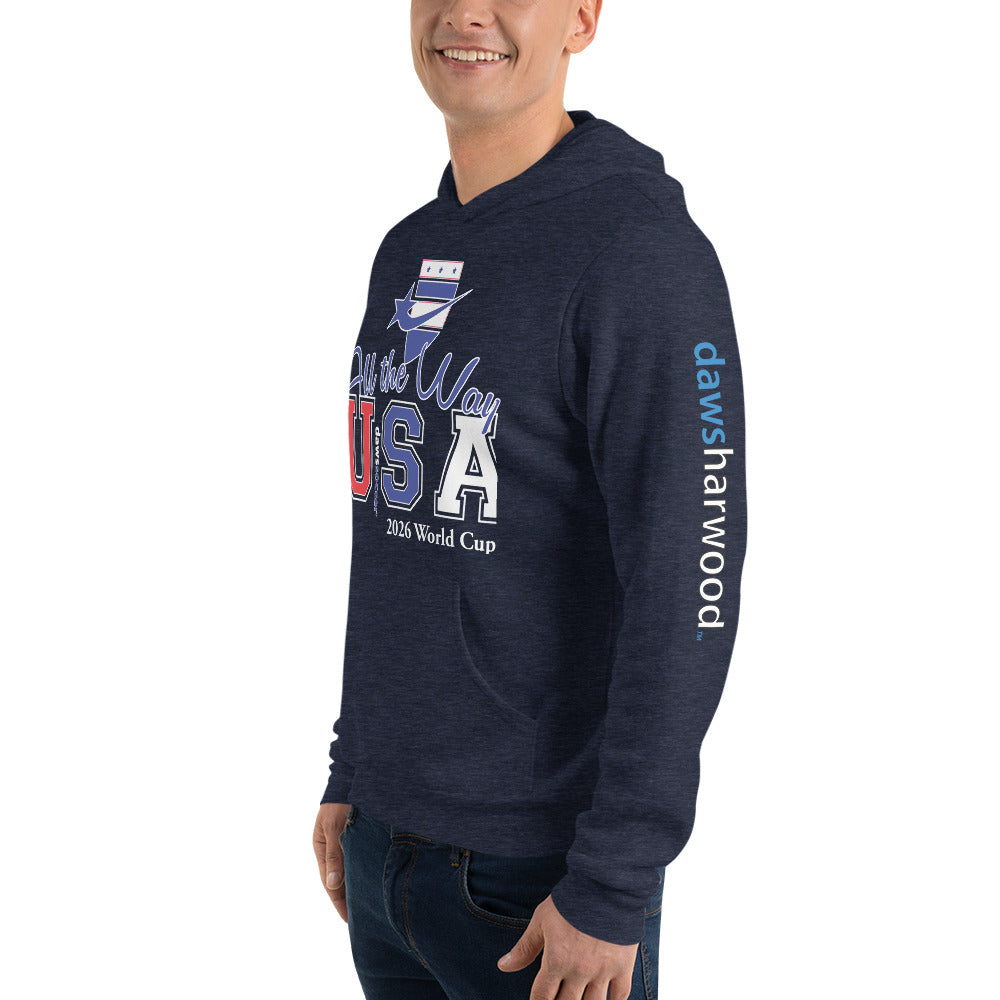 USA all the way world cup 2026 Unisex hoodie