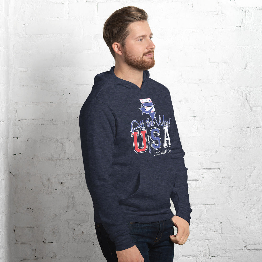USA all the way world cup 2026 Unisex hoodie
