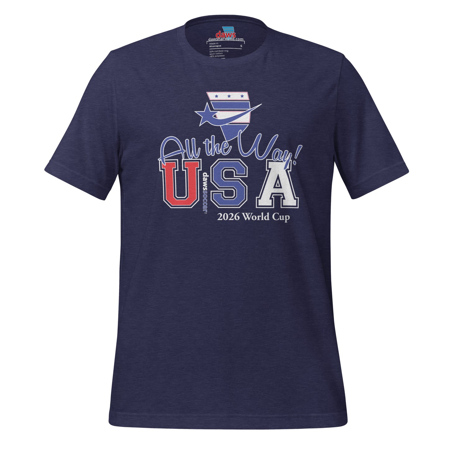 USA all the way world cup 2026 Unisex t-shirt