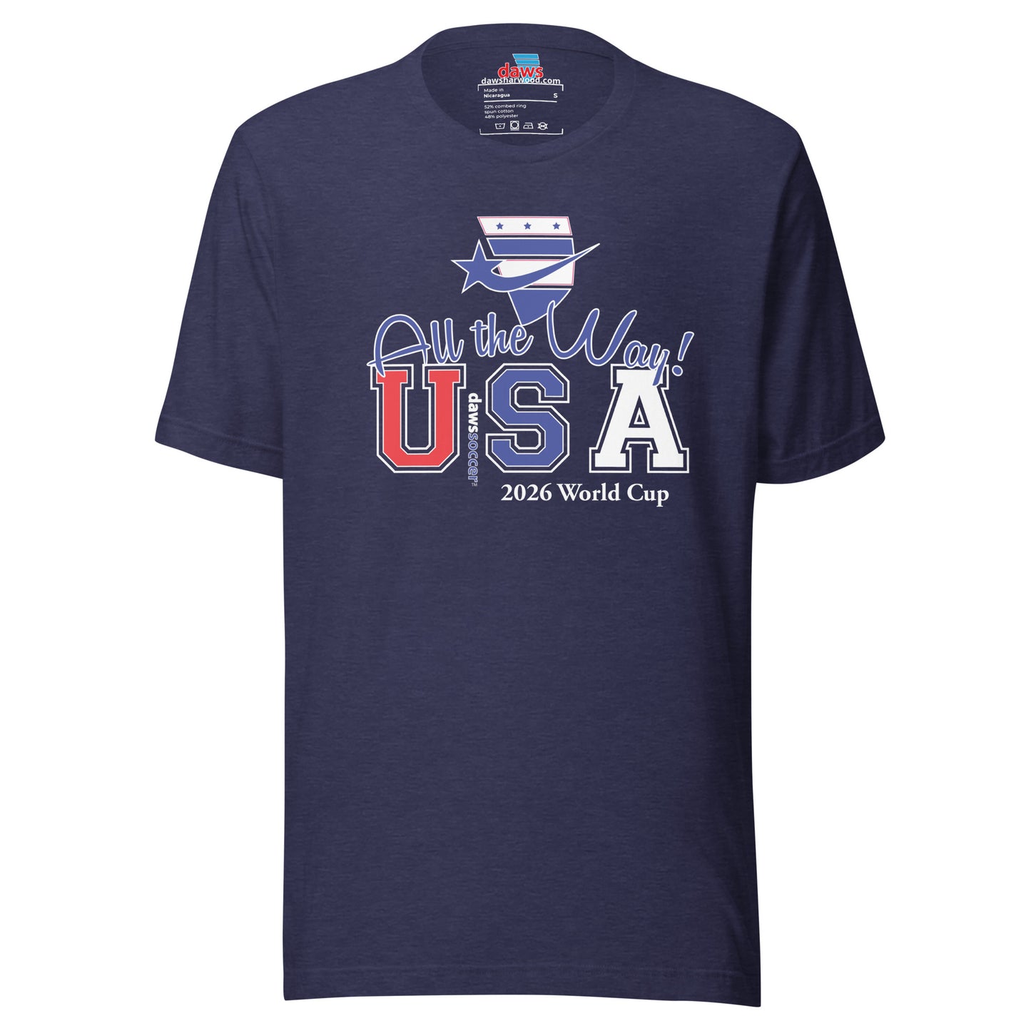 USA all the way world cup 2026 Unisex t-shirt