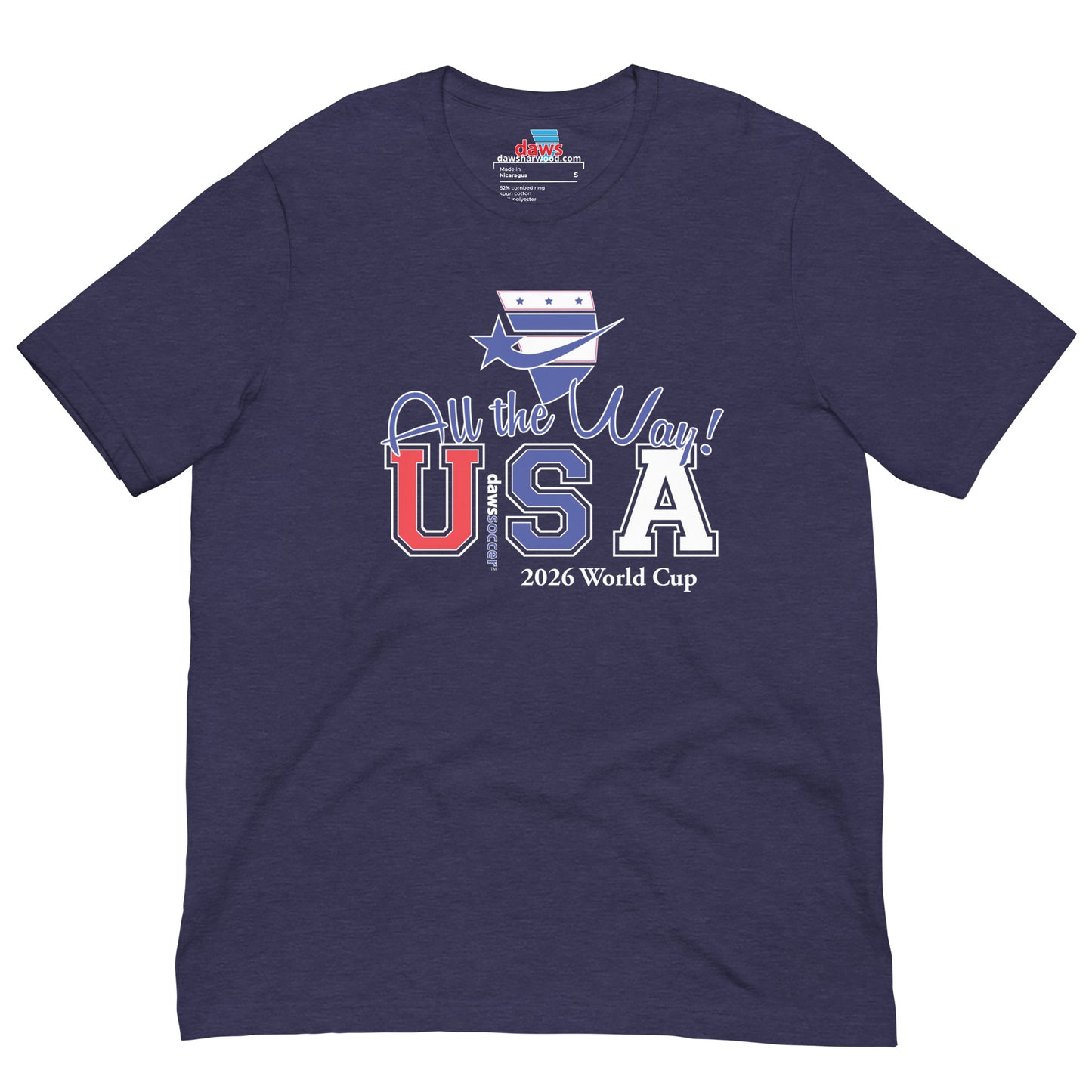USA all the way world cup 2026 Unisex t-shirt