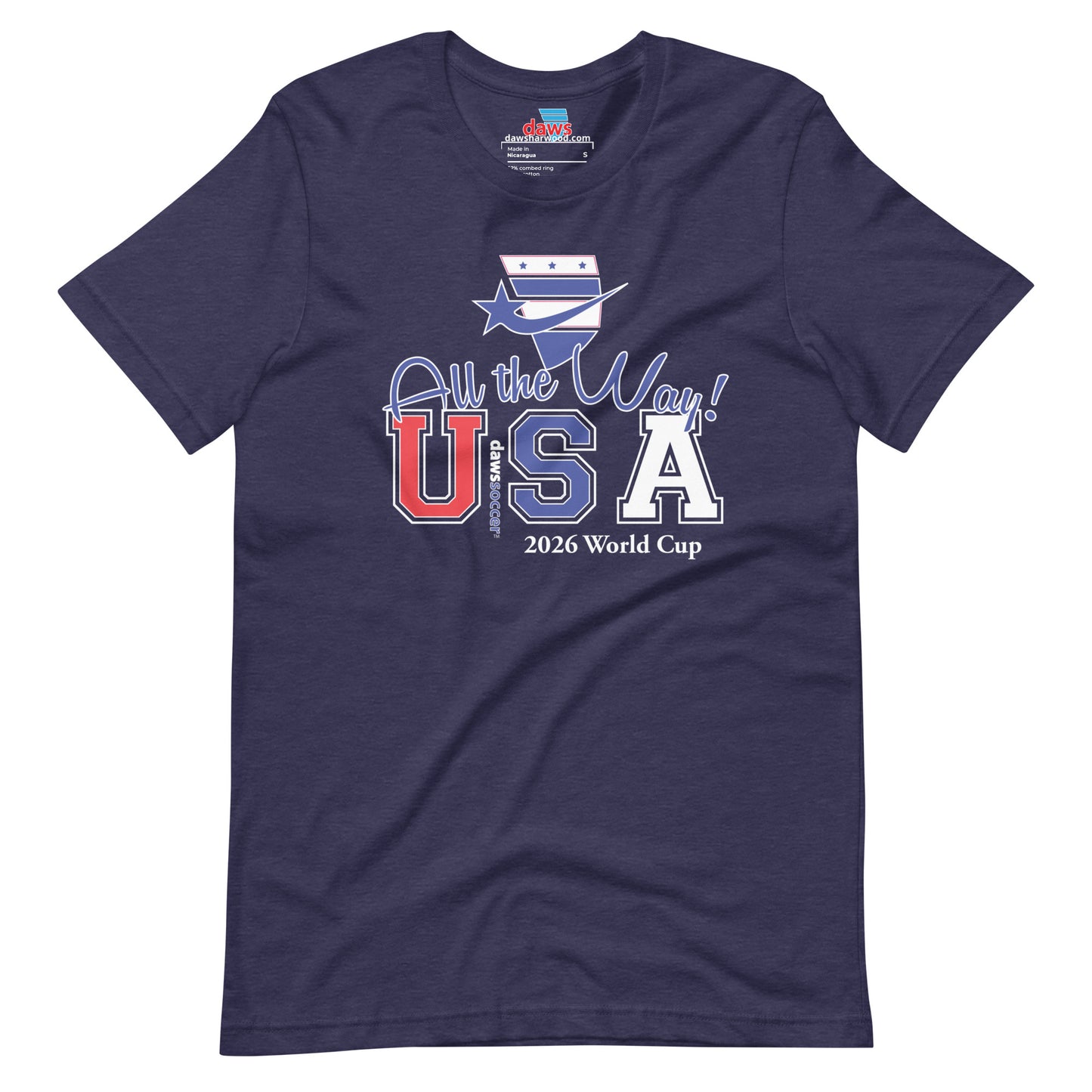USA all the way world cup 2026 Unisex t-shirt
