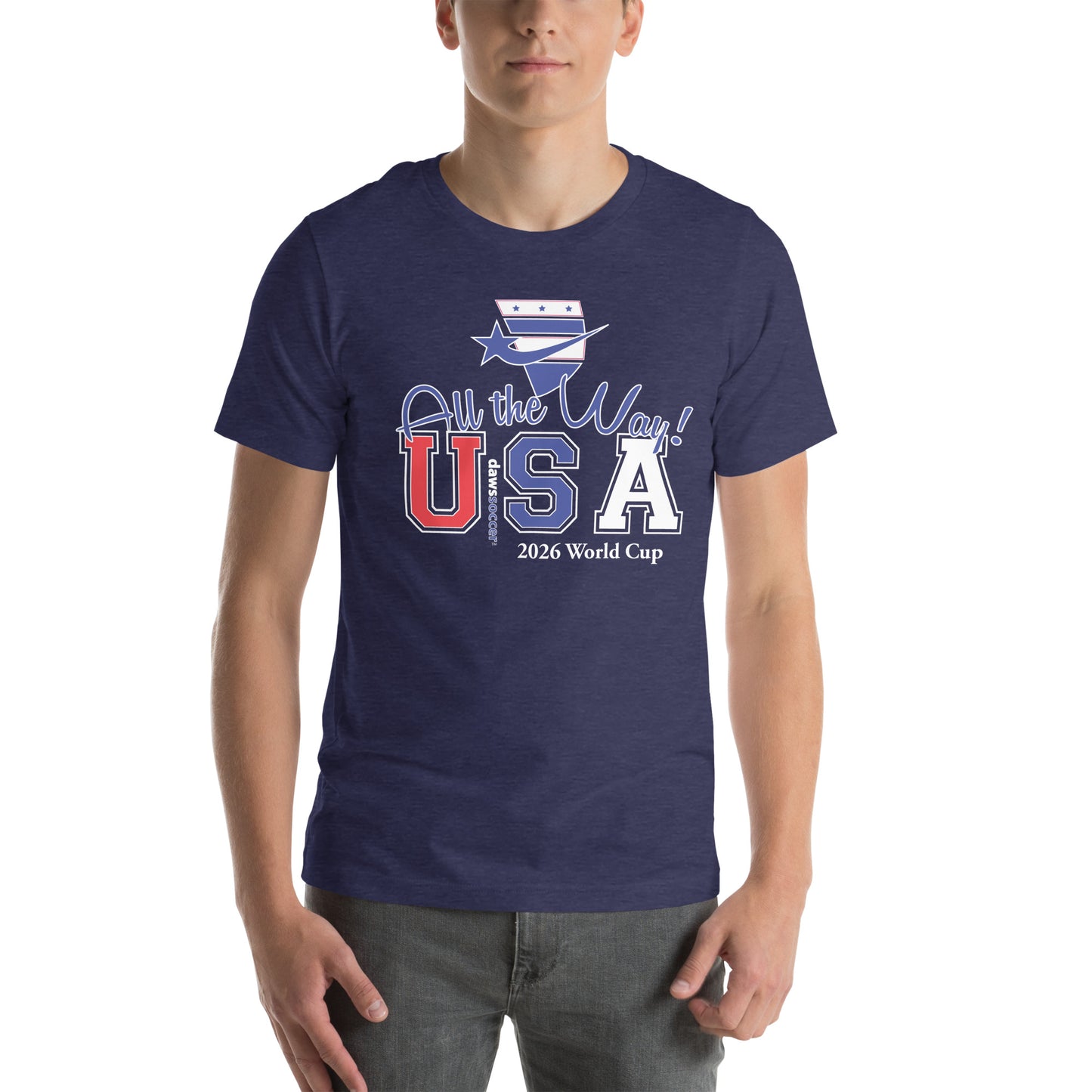 USA all the way world cup 2026 Unisex t-shirt