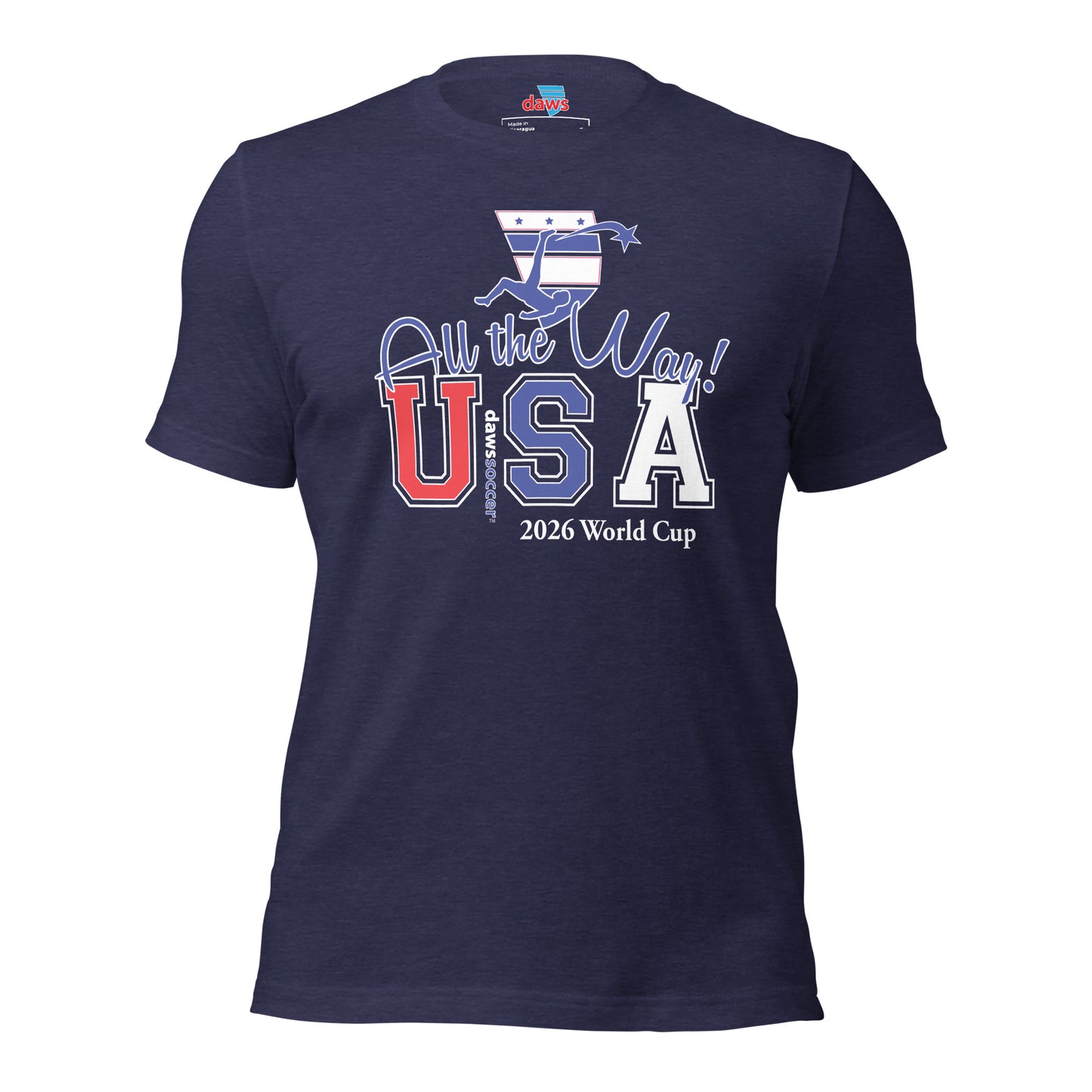 USA all the way world cup lightning strike Unisex t-shirt