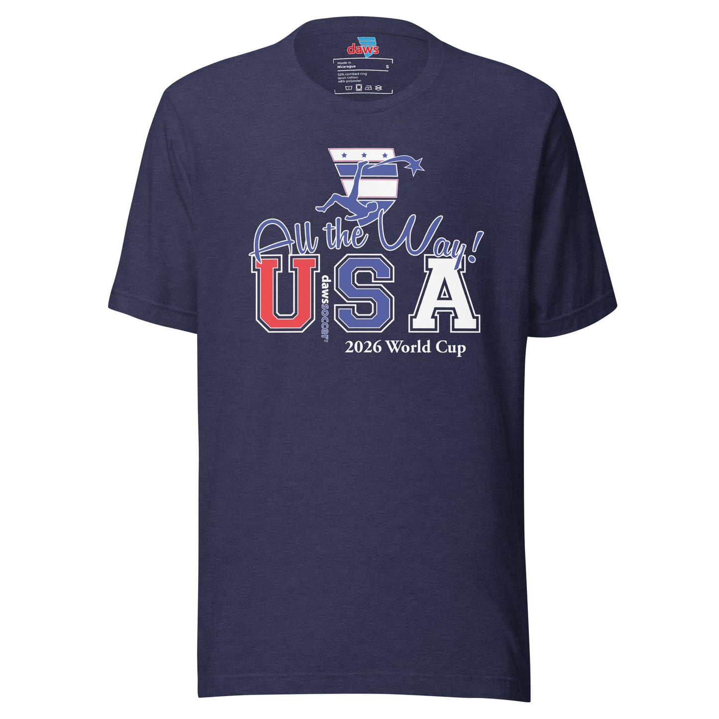 USA all the way world cup lightning strike Unisex t-shirt
