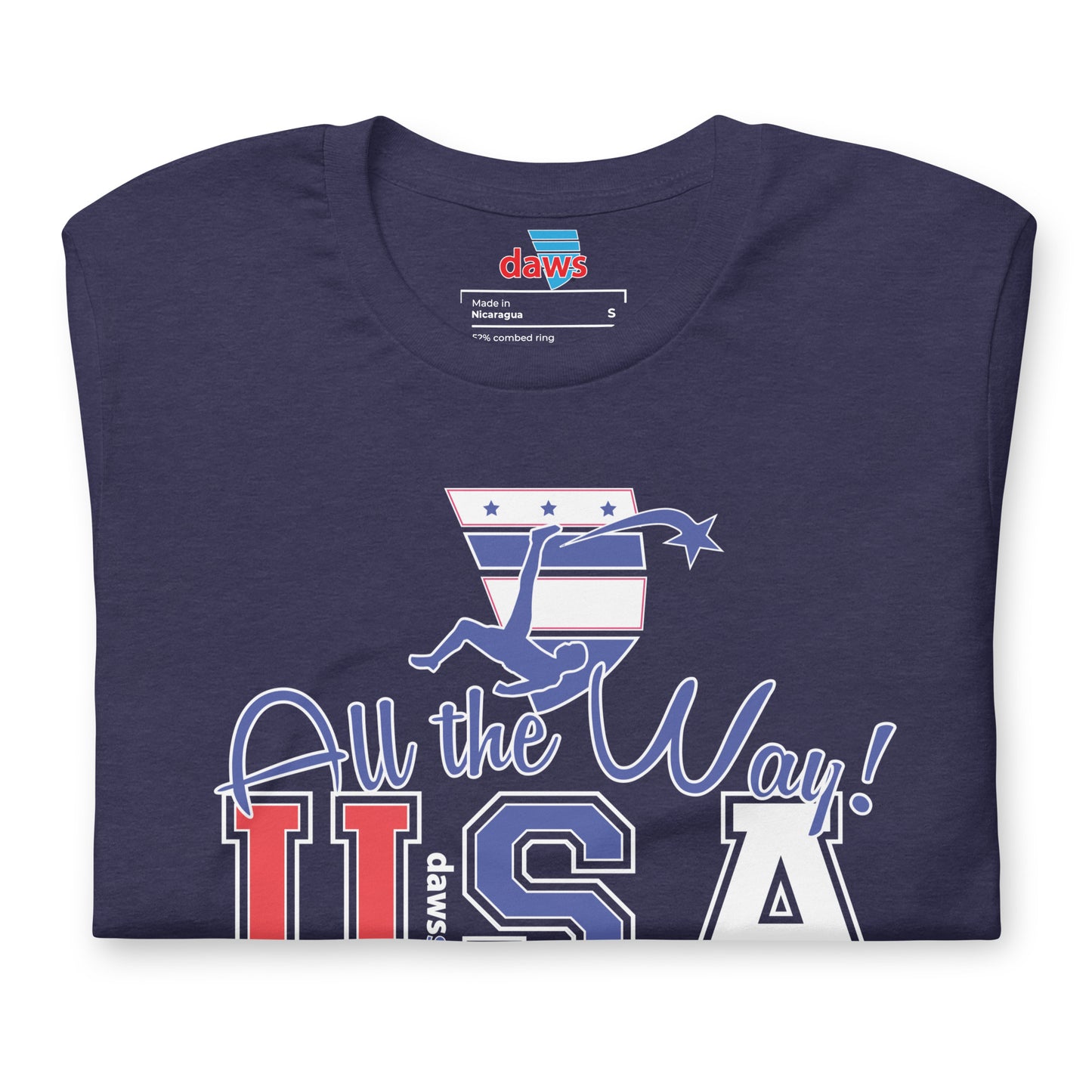 USA all the way world cup lightning strike Unisex t-shirt