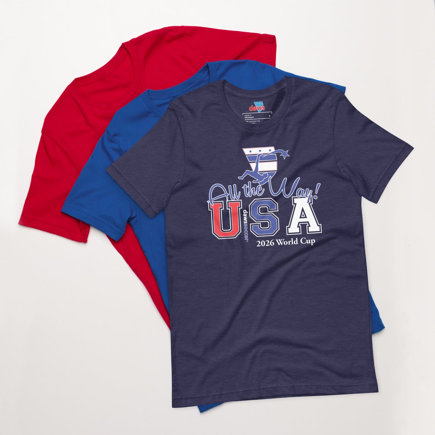 USA all the way world cup lightning strike Unisex t-shirt