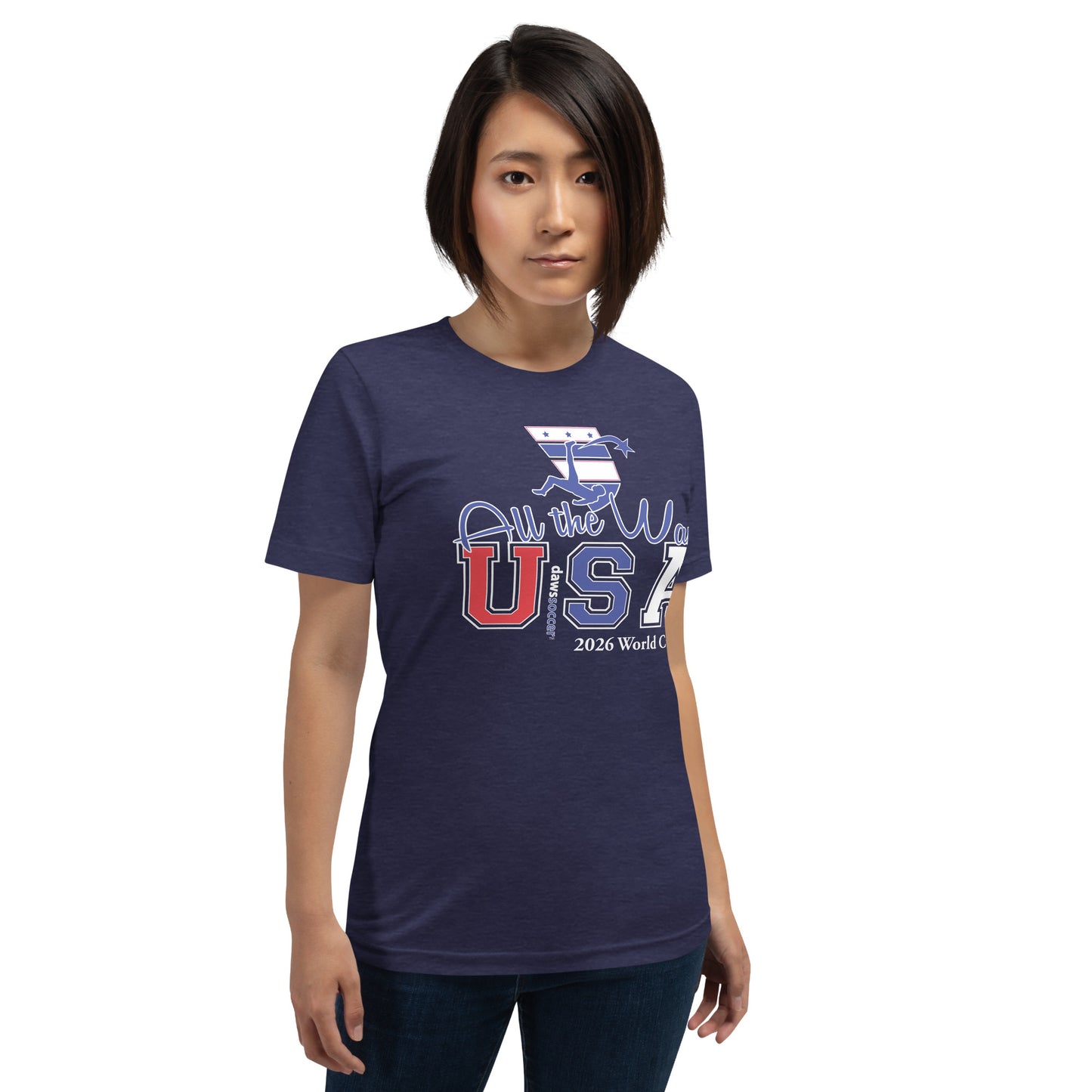 USA all the way world cup lightning strike Unisex t-shirt