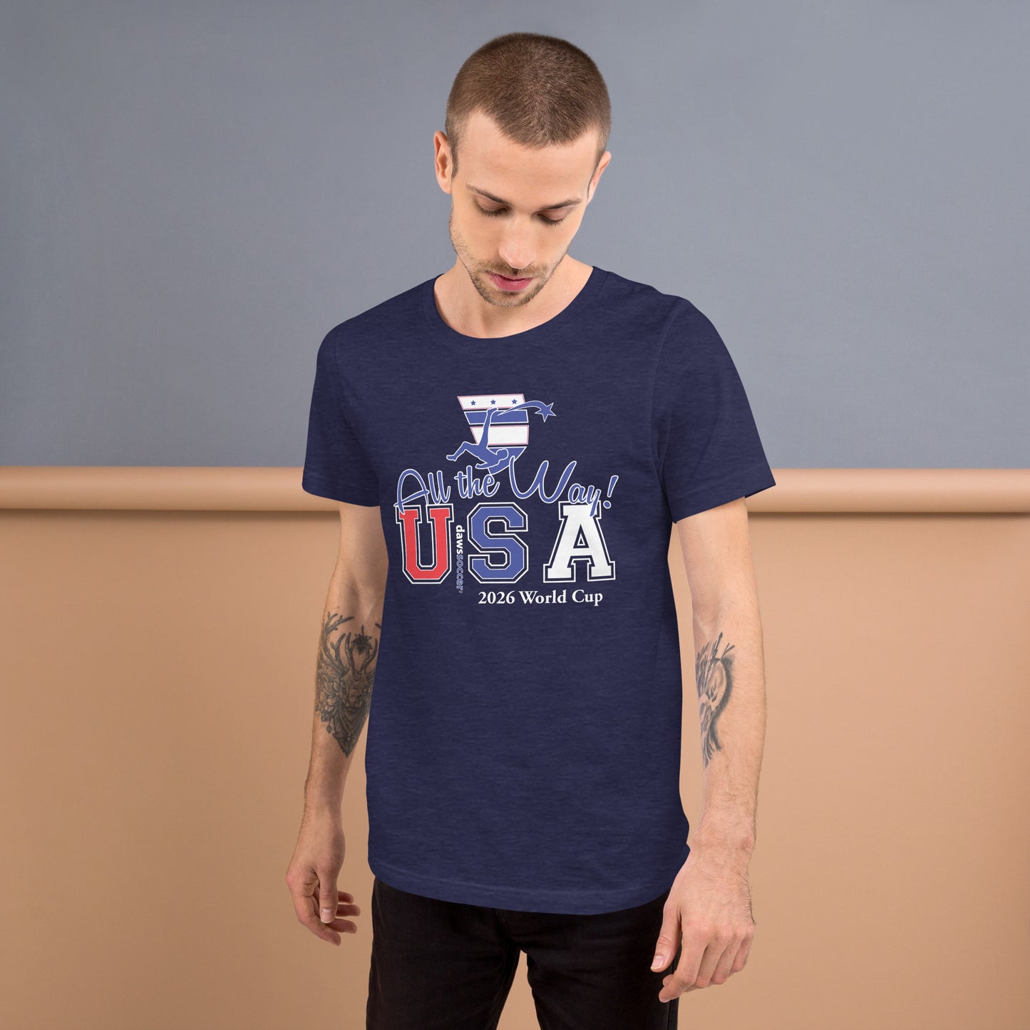 USA all the way world cup lightning strike Unisex t-shirt