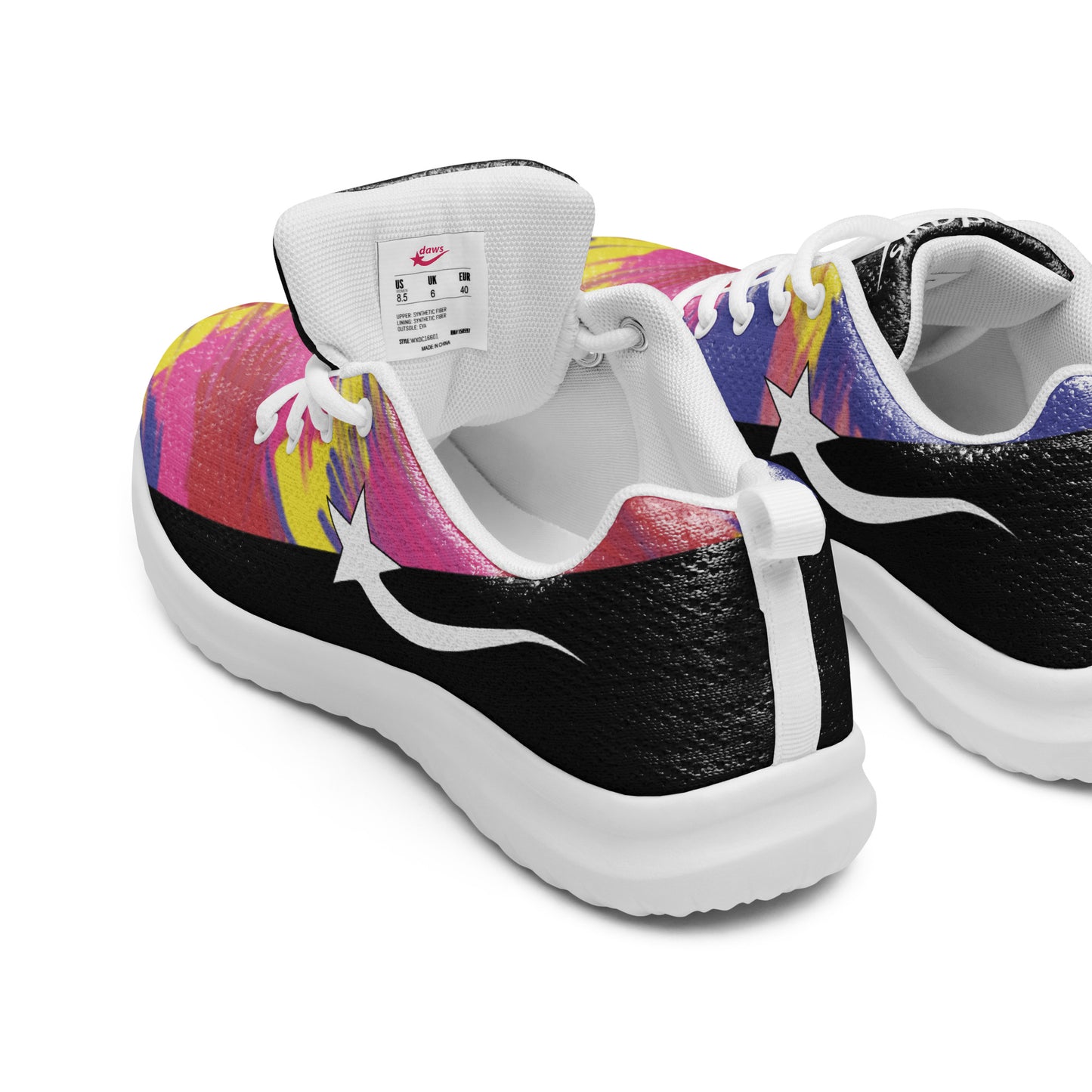 Daws running black and multi color Women’s athletic shoes