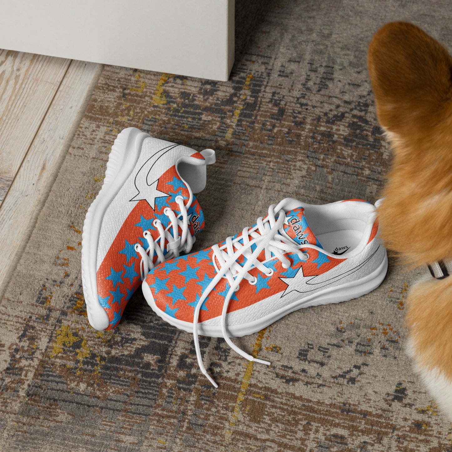 Daws orange and white Starfly women's running shoe