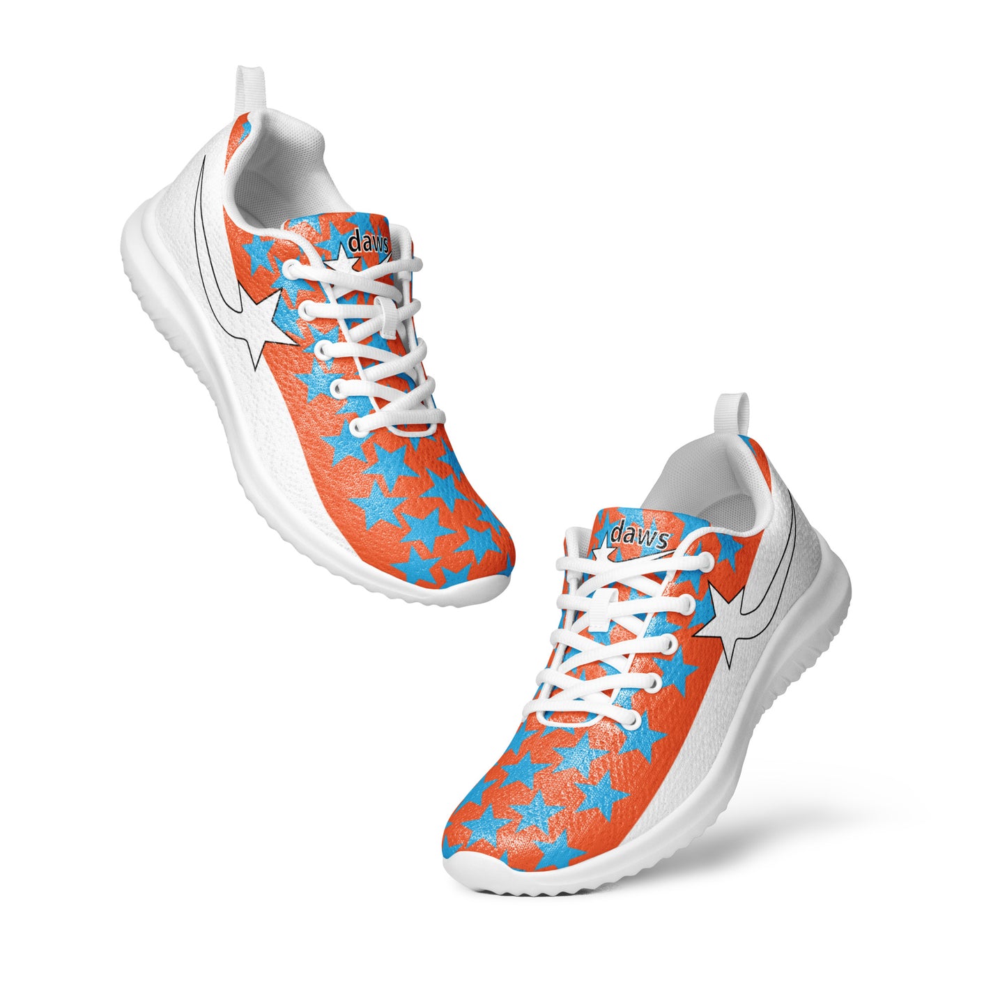 Daws orange and white Starfly women's running shoe