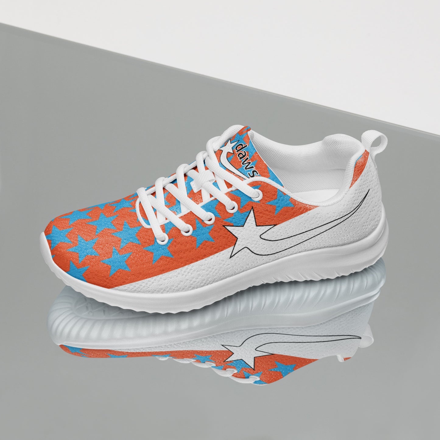 Daws orange and white Starfly women's running shoe