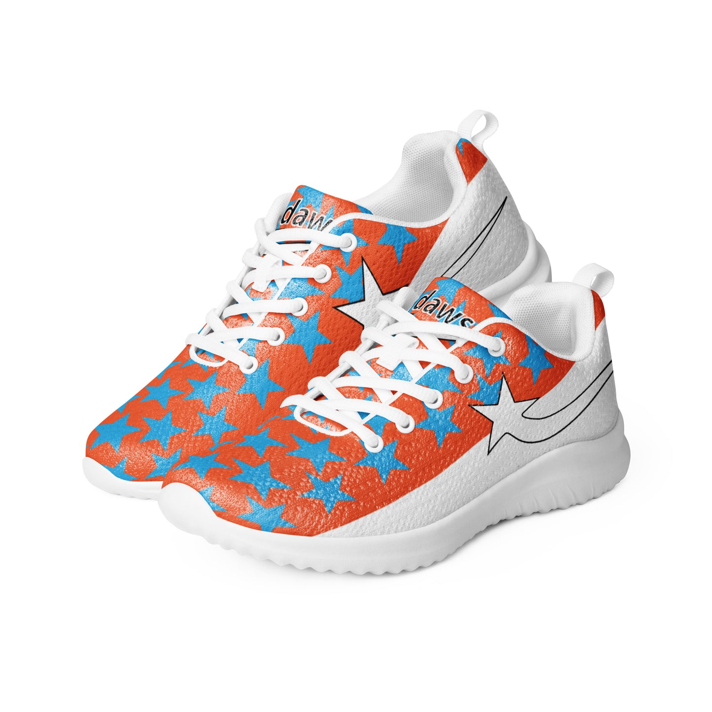 Daws orange and white Starfly women's running shoe