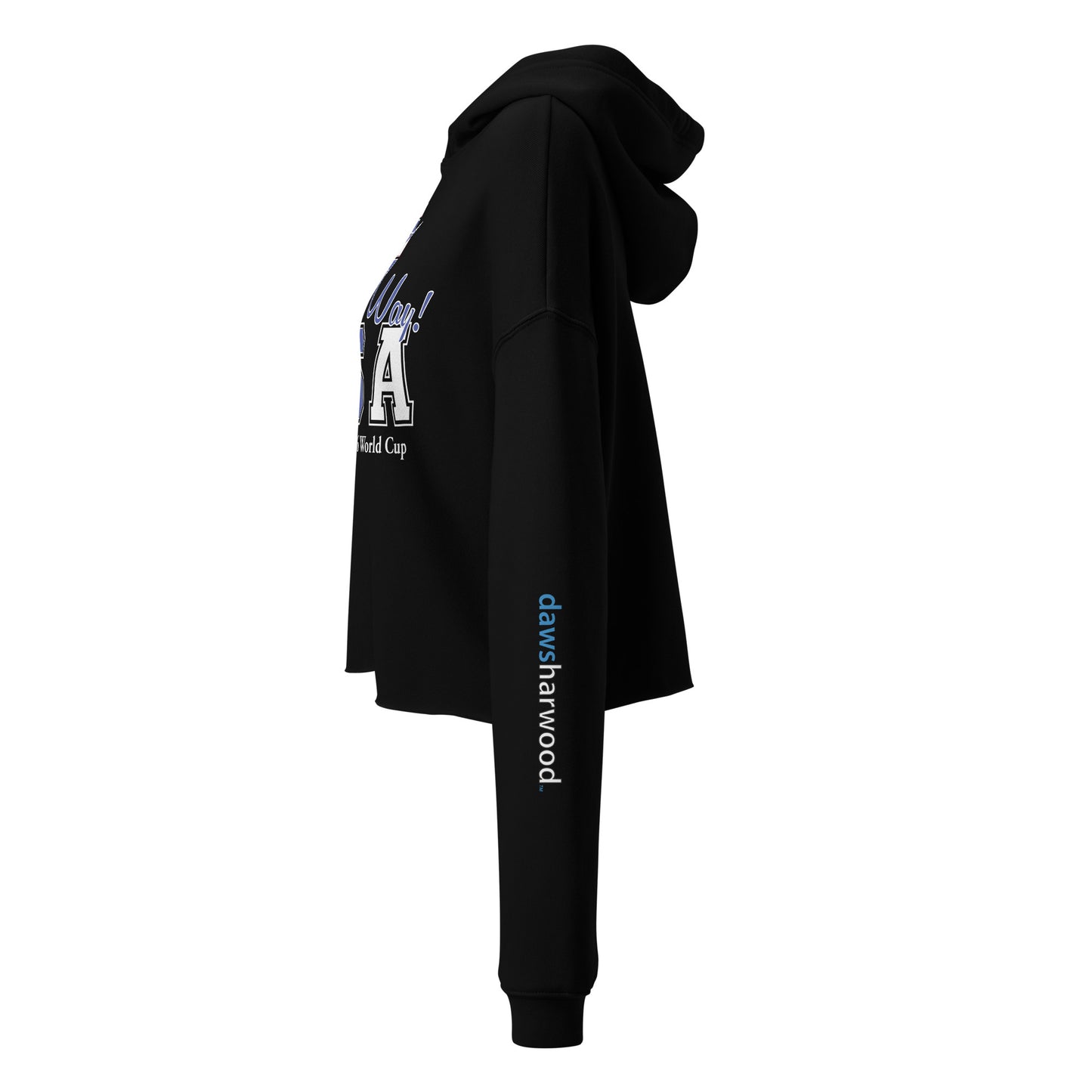 USA all the way world cup 2026 Crop Hoodie