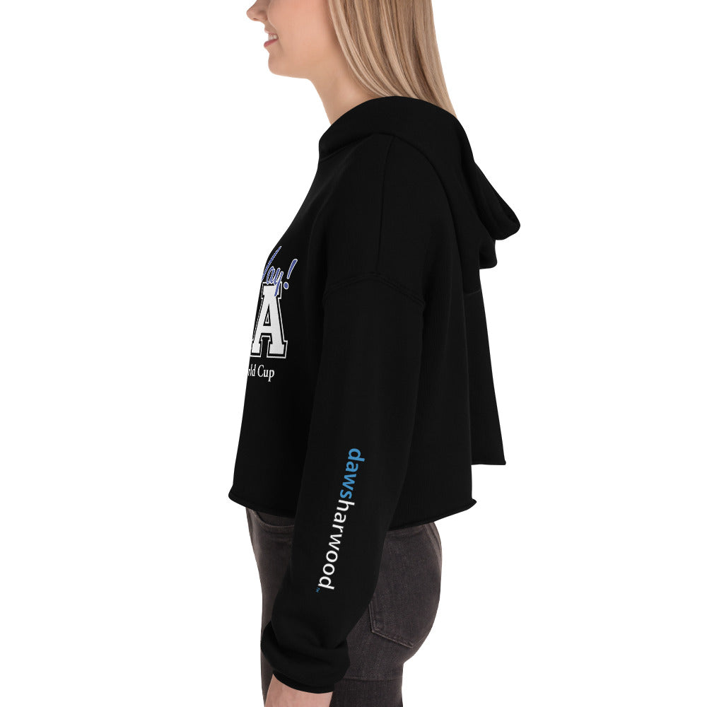 USA all the way world cup 2026 Crop Hoodie