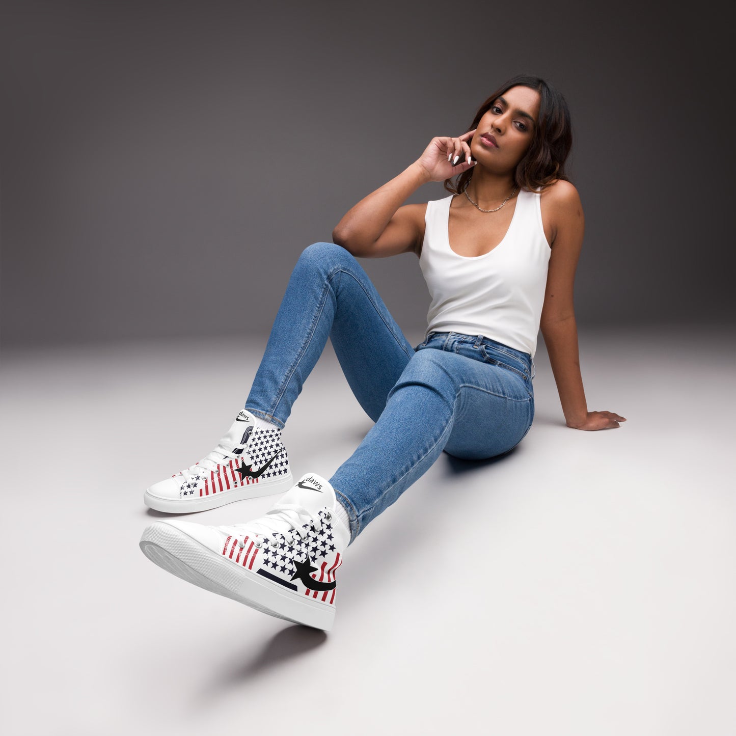 Daws Starswag Women’s high top canvas shooting star shoes